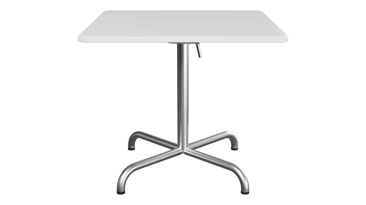 Davos Glasfaser-Salontisch 70x70 / 62 klappbar in Weiss präsentiert im Onlineshop von KAQTU Design AG. Beistelltisch Outdoor ist von Schaffner