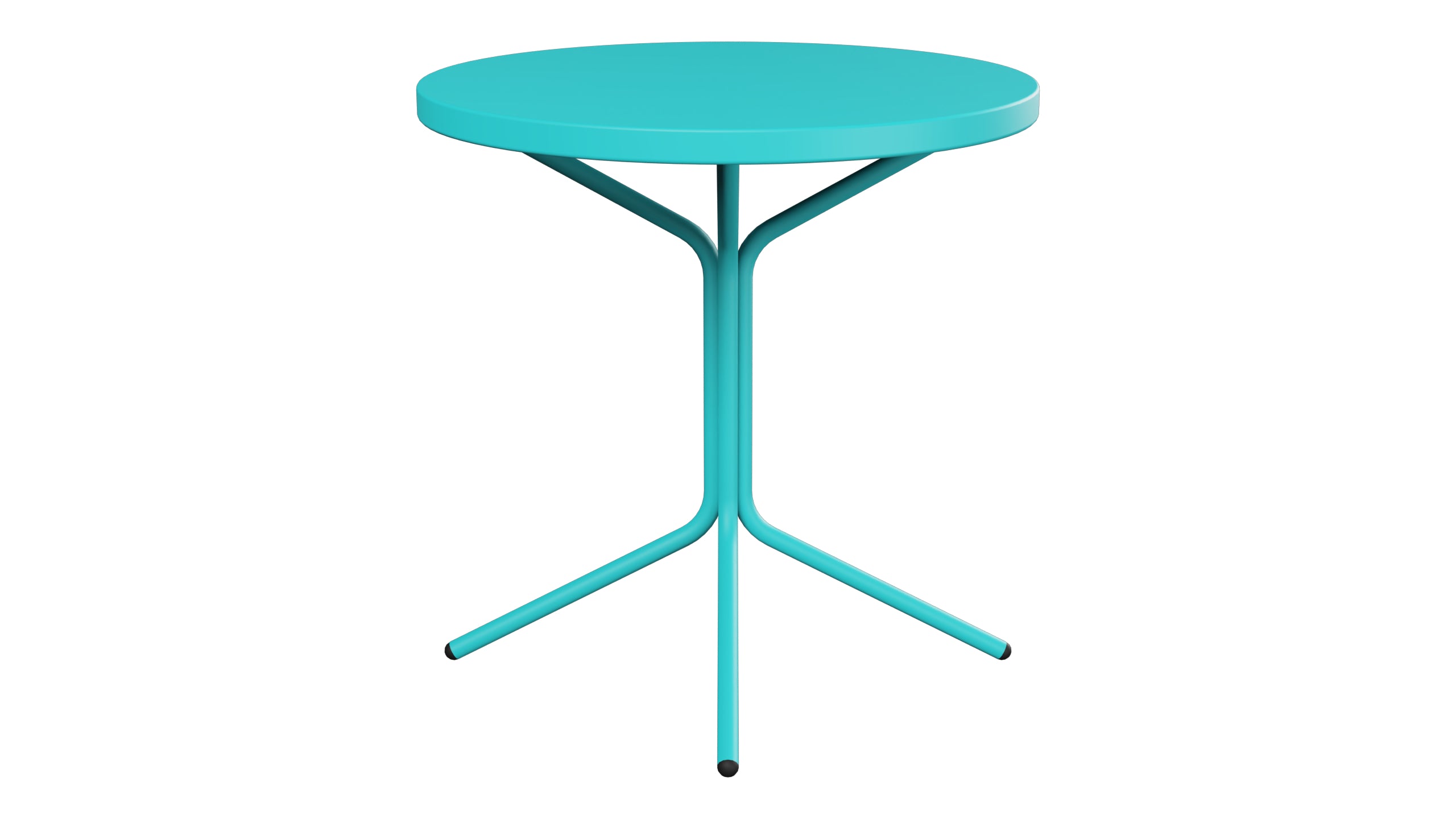 PIX Metall-Beistelltisch Outdoor ø54 / 54 in Türkis präsentiert im Onlineshop von KAQTU Design AG. Beistelltisch Outdoor ist von Schaffner