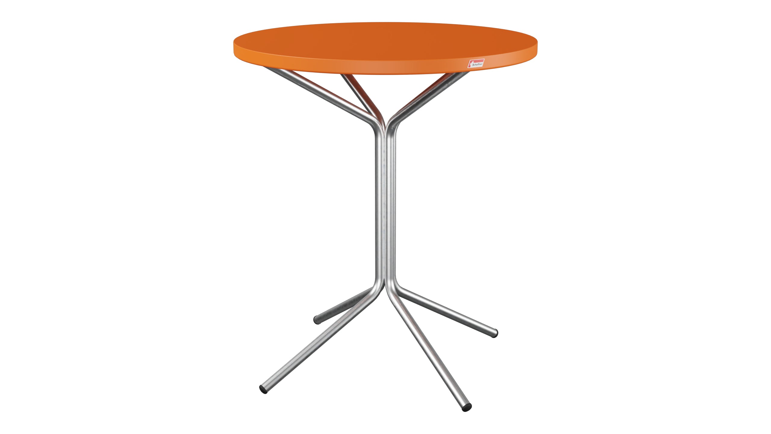 PIX Metall-Gartentisch ø60 / 70 in Orange präsentiert im Onlineshop von KAQTU Design AG. Gartentisch ist von Schaffner