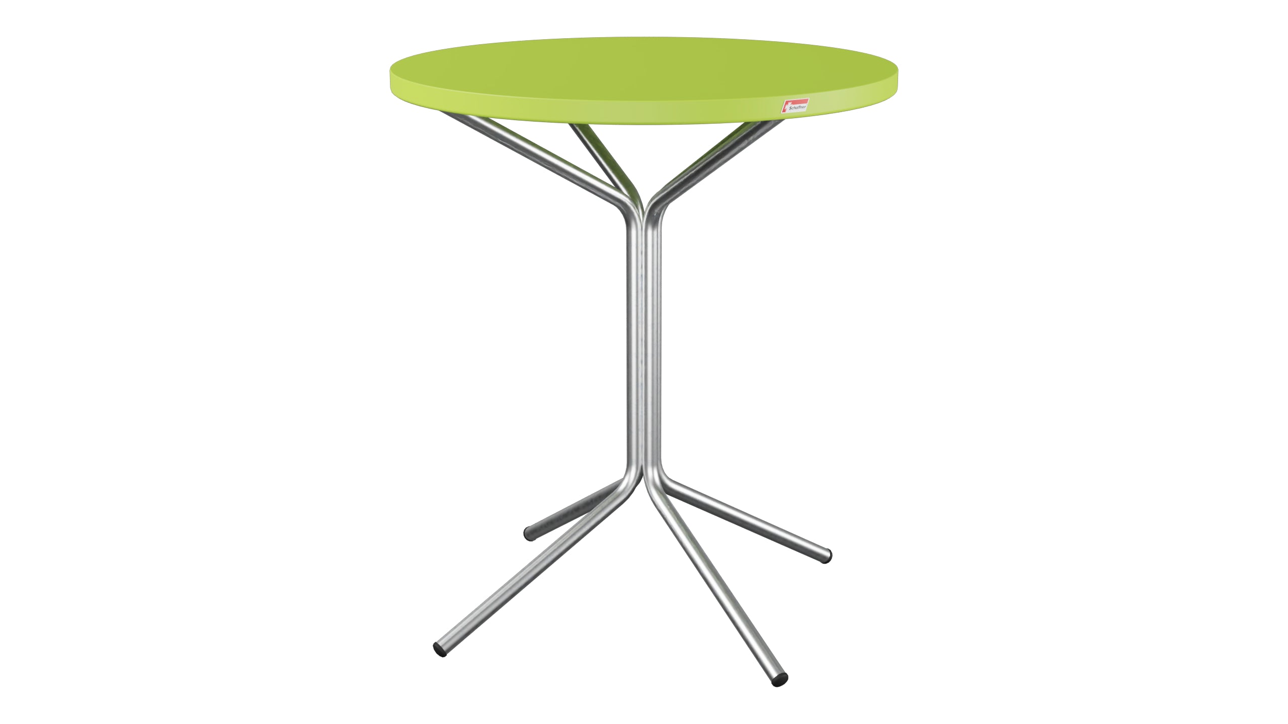 PIX Metall-Gartentisch ø60 / 70 in Hellgrün präsentiert im Onlineshop von KAQTU Design AG. Gartentisch ist von Schaffner
