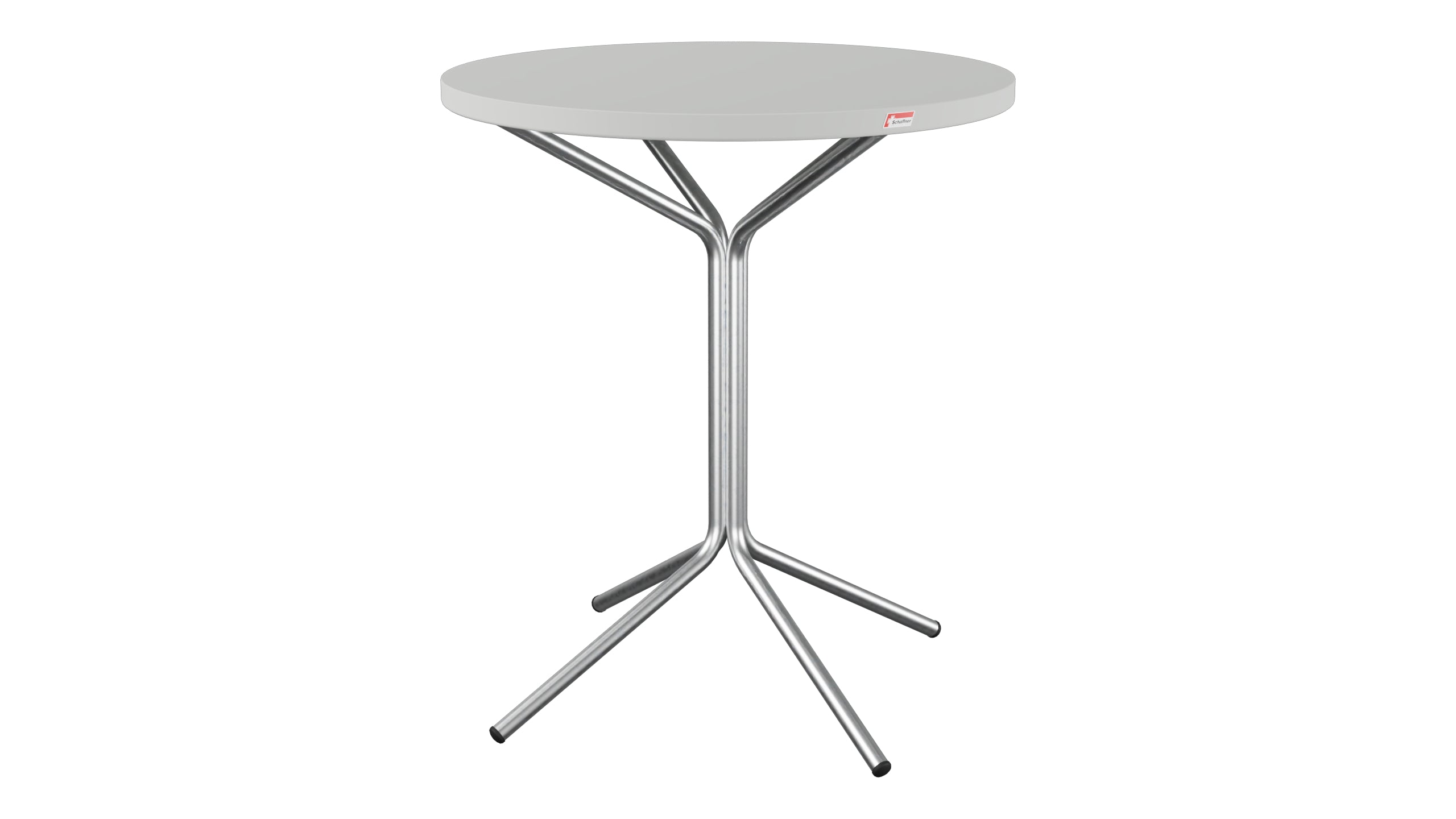 PIX Metall-Gartentisch ø60 / 70 in Alusilber präsentiert im Onlineshop von KAQTU Design AG. Gartentisch ist von Schaffner