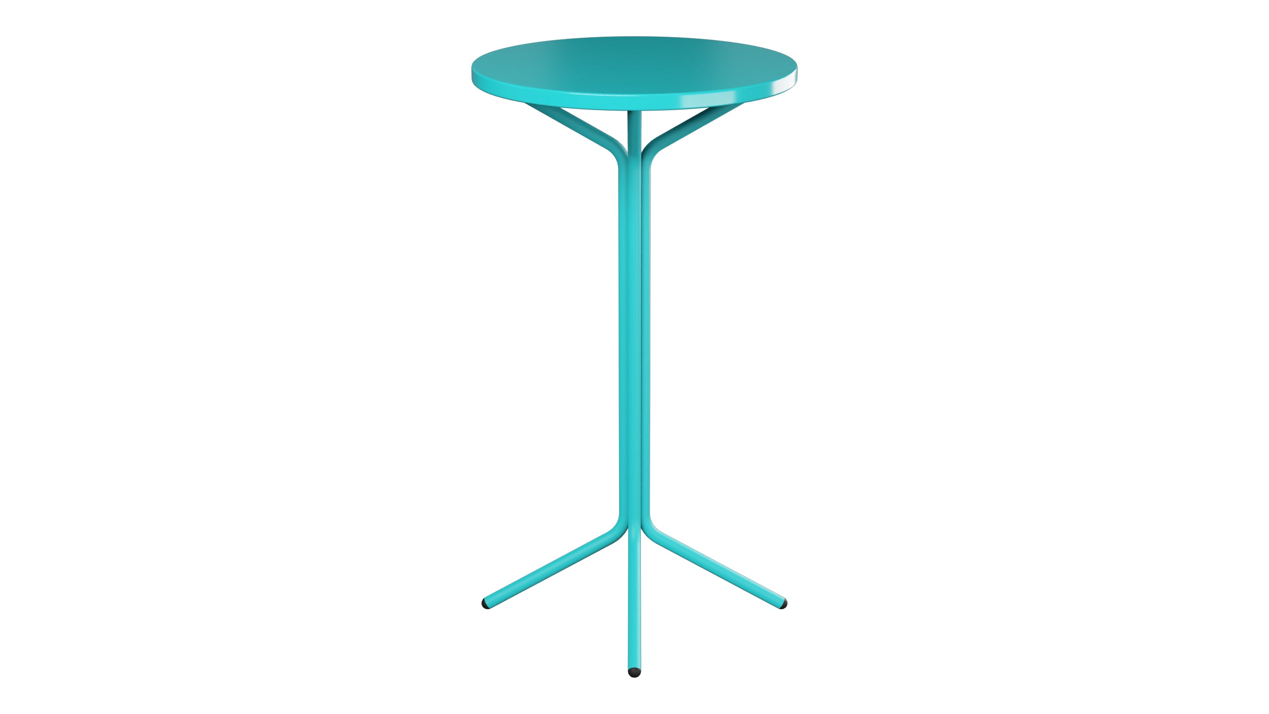 PIX Metall-Stehtisch Outdoor ø60 / 110 in Türkis präsentiert im Onlineshop von KAQTU Design AG. Hochtisch Outdoor ist von Schaffner