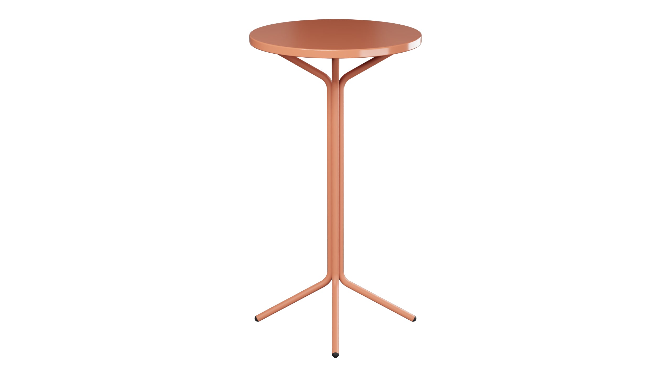 PIX Metall-Stehtisch Outdoor ø60 / 110 in Pastellterracotta präsentiert im Onlineshop von KAQTU Design AG. Hochtisch Outdoor ist von Schaffner
