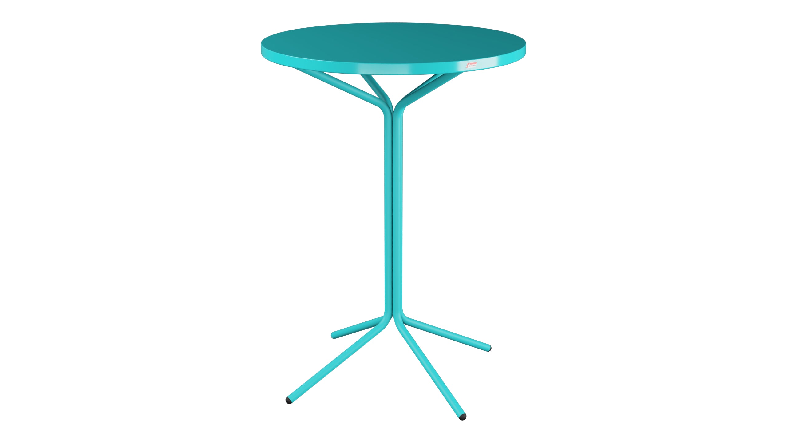 PIX Metall-Stehtisch Outdoor ø80 / 110 in Türkis präsentiert im Onlineshop von KAQTU Design AG. Hochtisch Outdoor ist von Schaffner