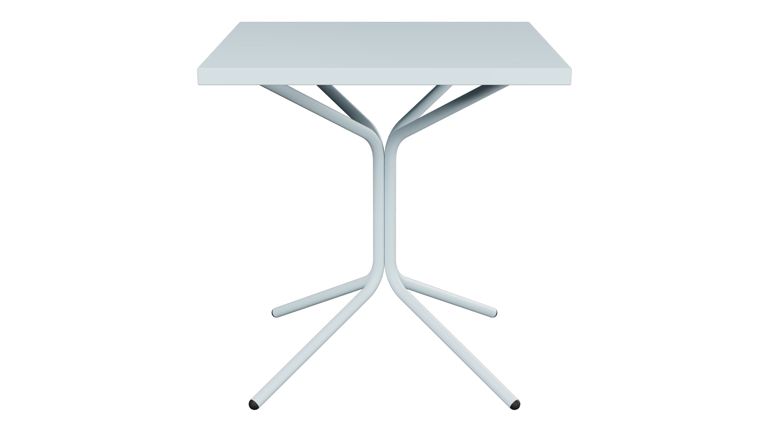 PIX Metall-Gartentisch 70x70 / 72 in Pastellblau präsentiert im Onlineshop von KAQTU Design AG. Gartentisch ist von Schaffner