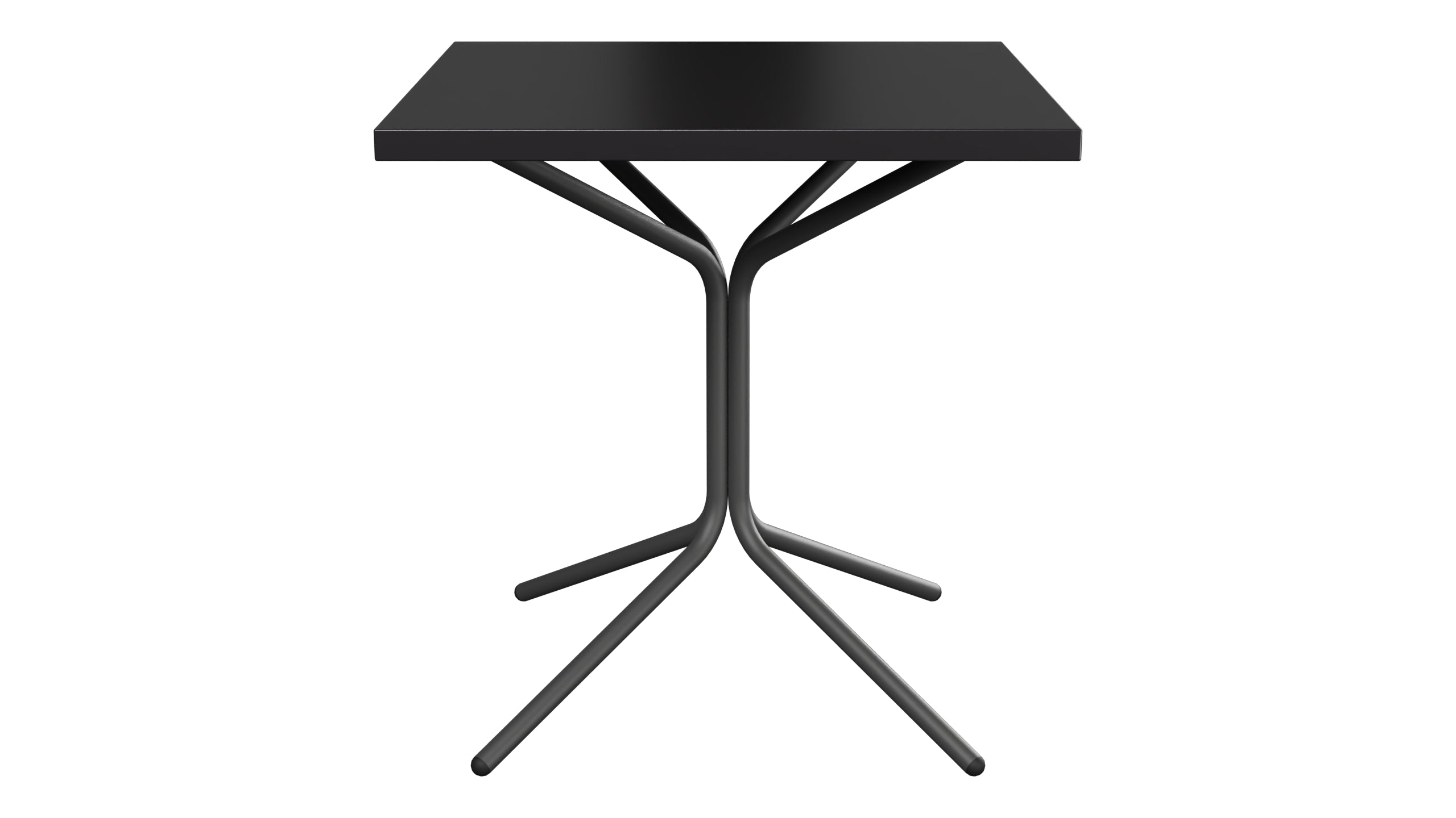 PIX Metall-Gartentisch 70x70 / 72 in Schwarz präsentiert im Onlineshop von KAQTU Design AG. Gartentisch ist von Schaffner