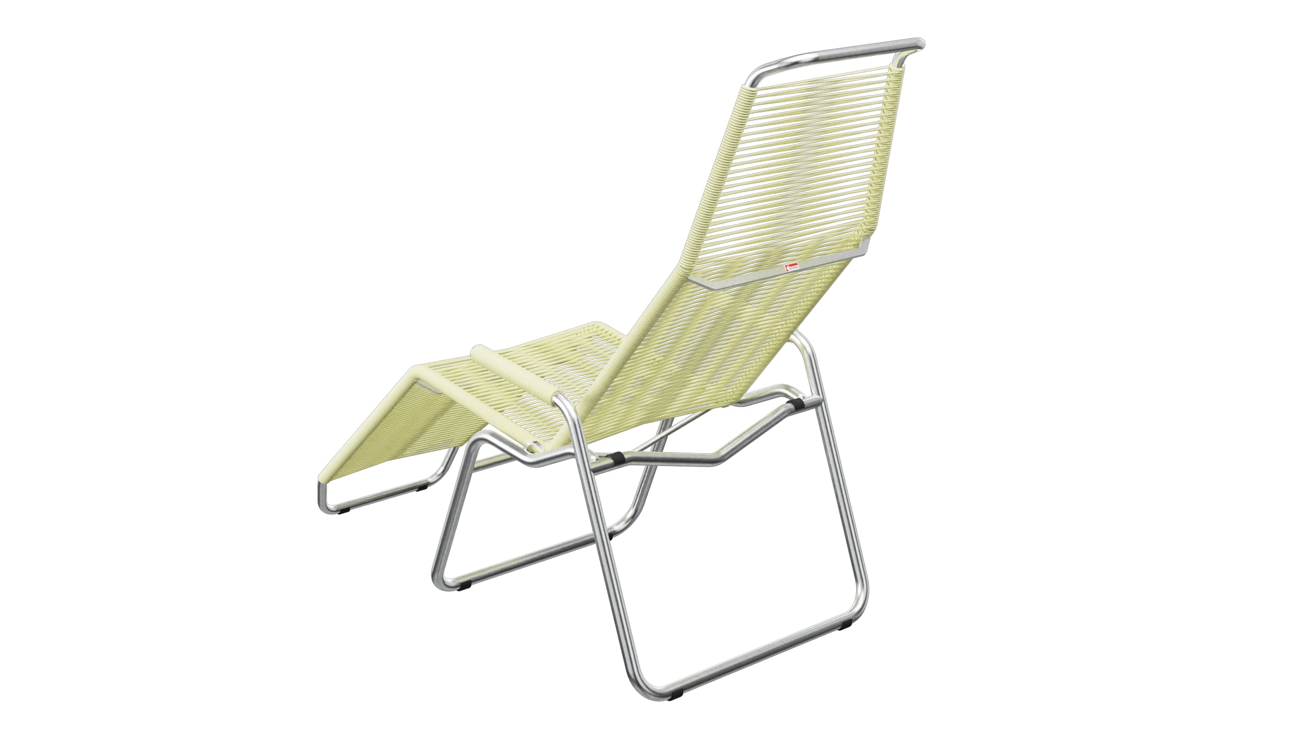 Liege Brissago Spaghetti in Buchsbaumgelb präsentiert im Onlineshop von KAQTU Design AG. Liegestuhl ist von Schaffner