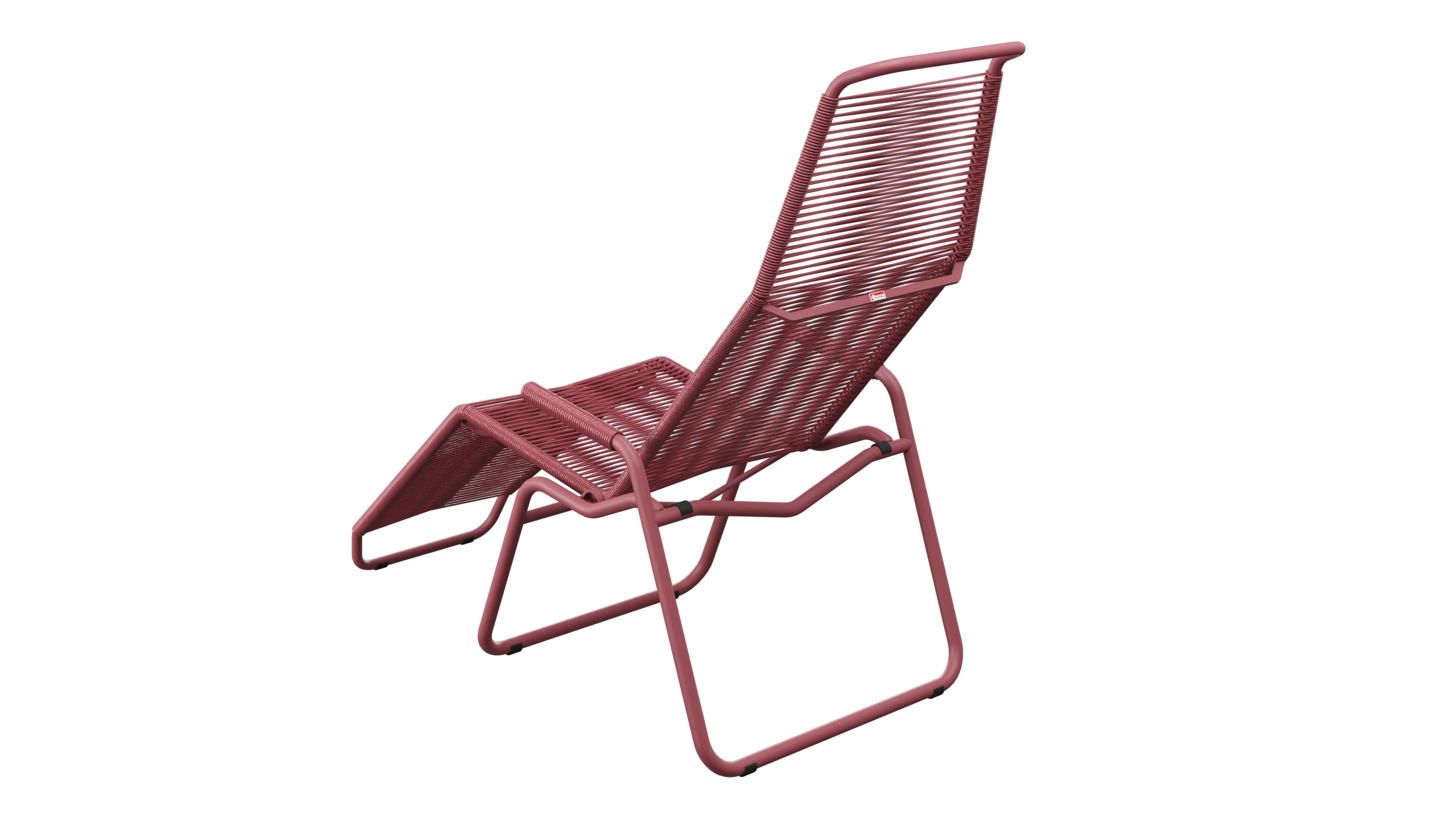 Liege Brissago Spaghetti in Bordeaux präsentiert im Onlineshop von KAQTU Design AG. Liegestuhl ist von Schaffner