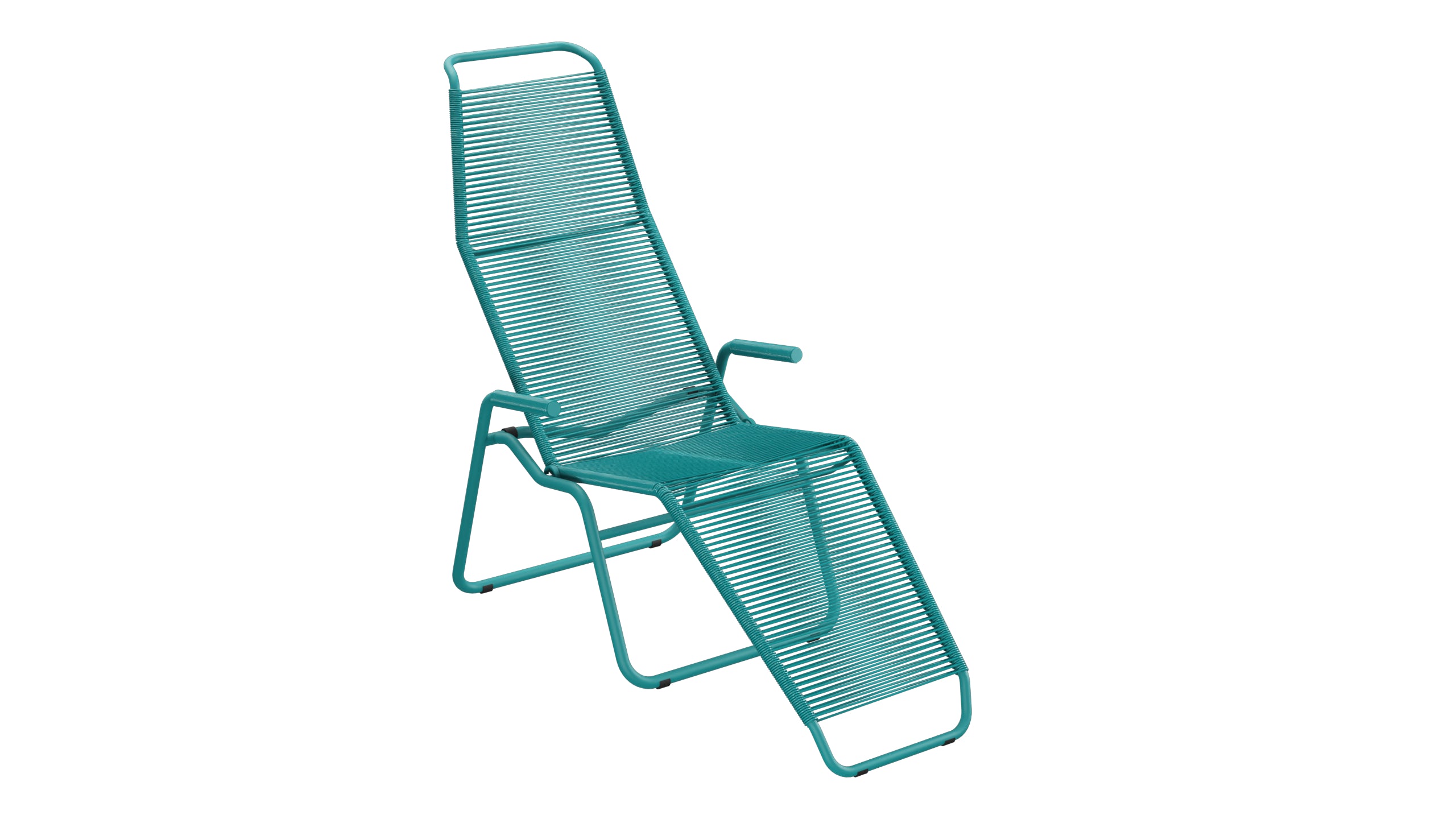 Liege Brissago Spaghetti in Kaliblau präsentiert im Onlineshop von KAQTU Design AG. Liegestuhl ist von Schaffner