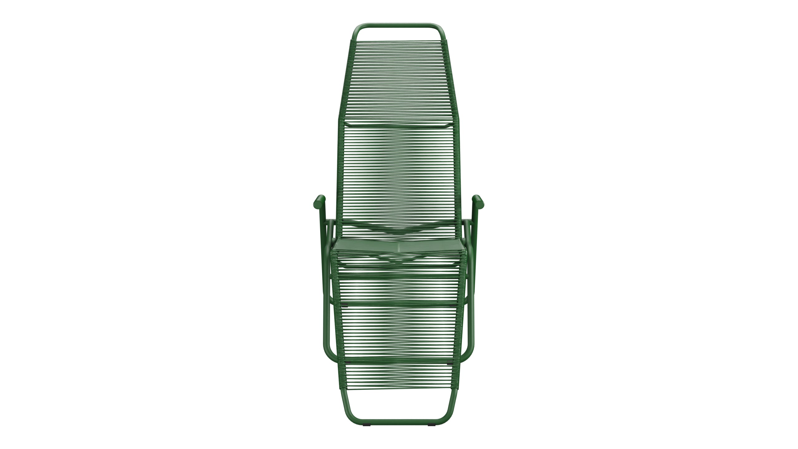 Liege Brissago Spaghetti in Tannengrün präsentiert im Onlineshop von KAQTU Design AG. Liegestuhl ist von Schaffner