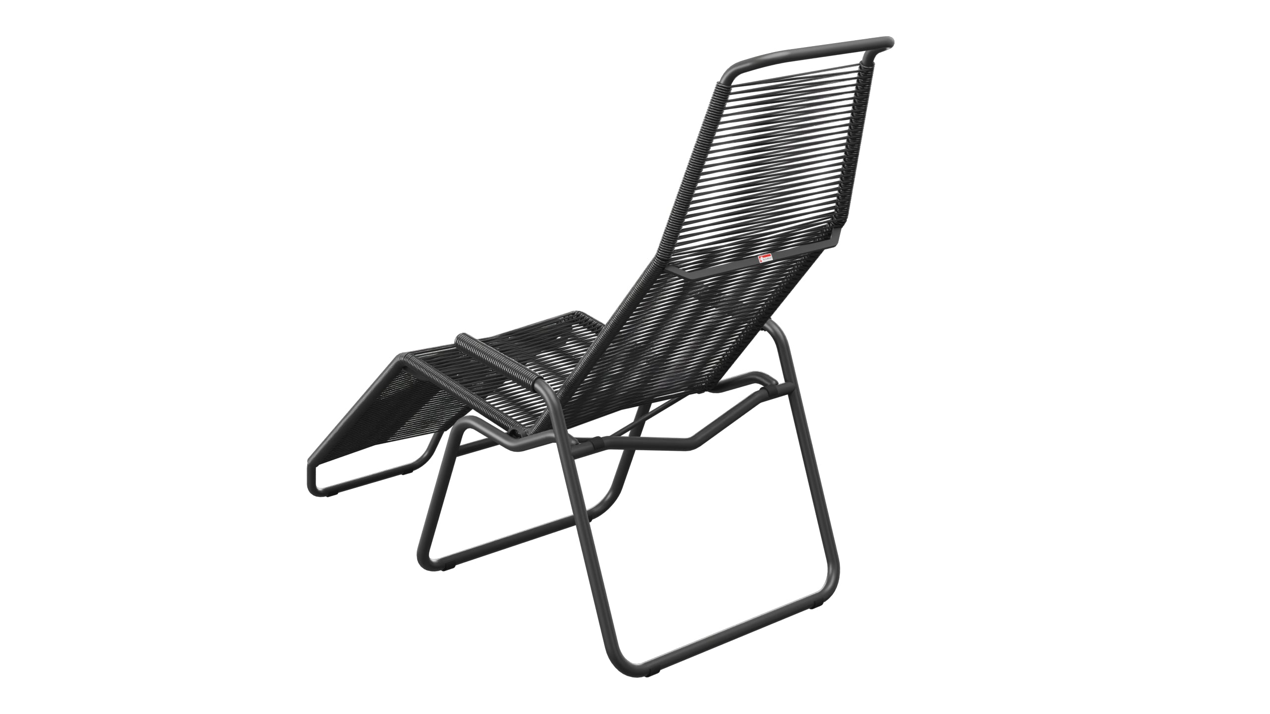 Liege Brissago Spaghetti in Anthrazit präsentiert im Onlineshop von KAQTU Design AG. Liegestuhl ist von Schaffner