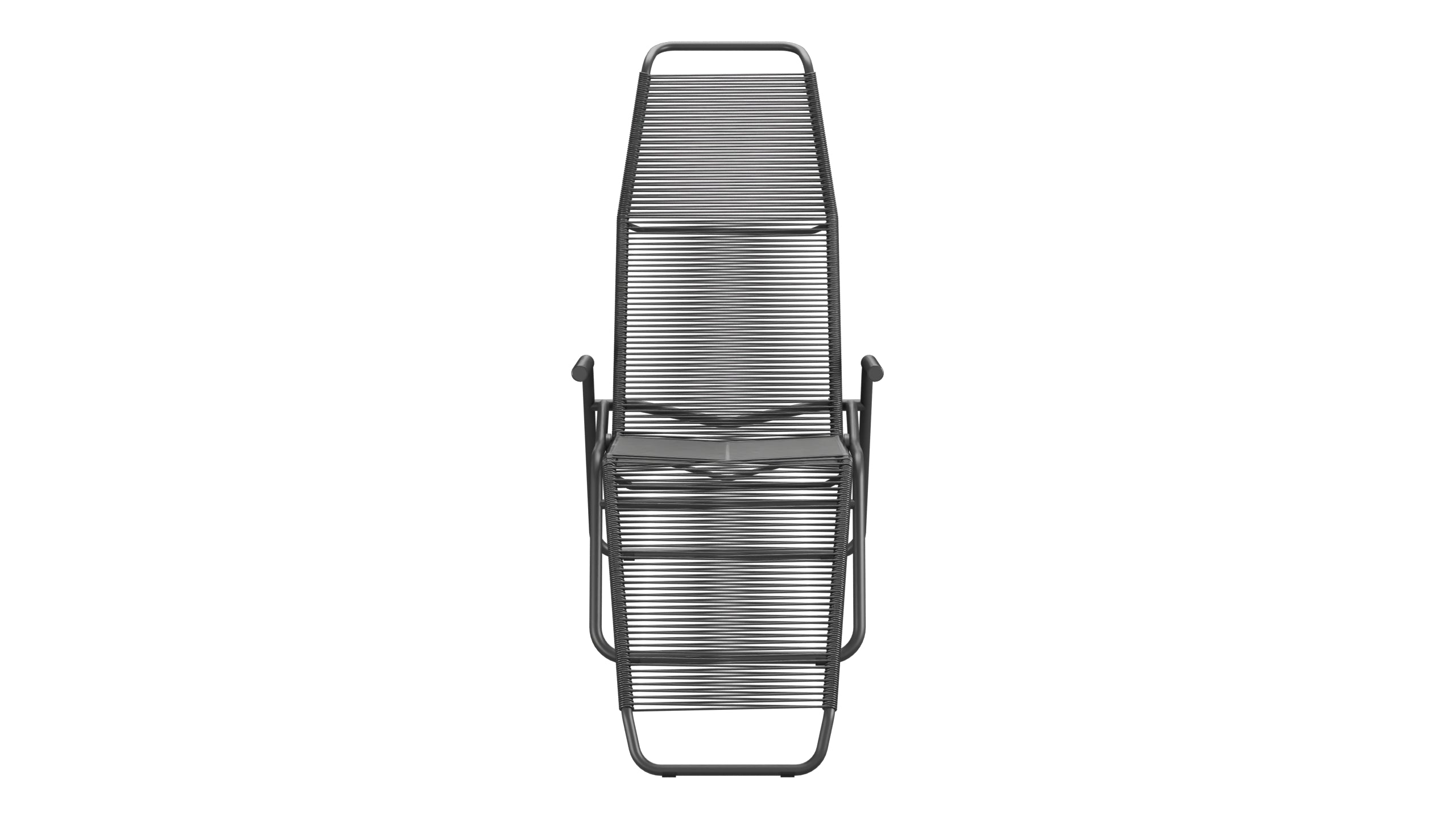 Liege Brissago Spaghetti in Anthrazit präsentiert im Onlineshop von KAQTU Design AG. Liegestuhl ist von Schaffner