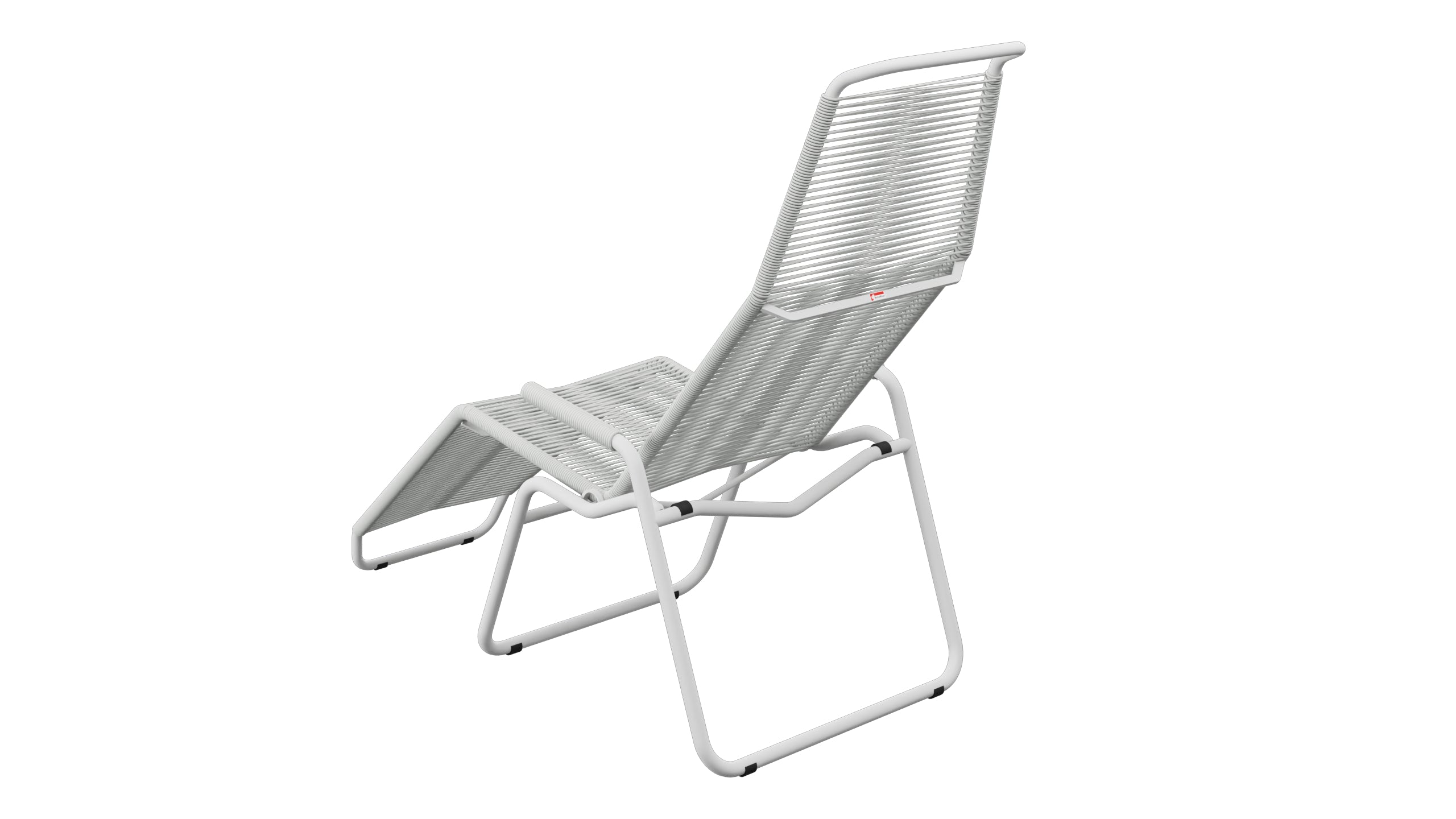 Liege Brissago Spaghetti in Alusilber präsentiert im Onlineshop von KAQTU Design AG. Liegestuhl ist von Schaffner