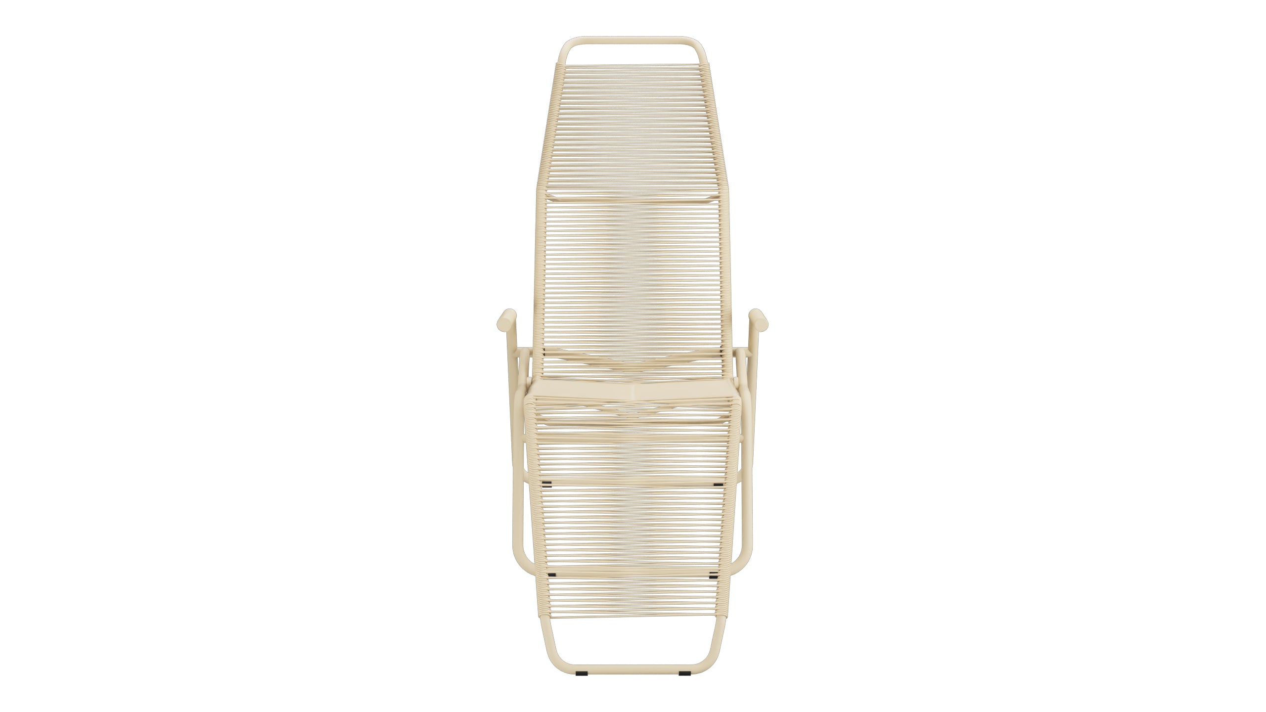 Liege Brissago Spaghetti in Pastellbraun präsentiert im Onlineshop von KAQTU Design AG. Liegestuhl ist von Schaffner