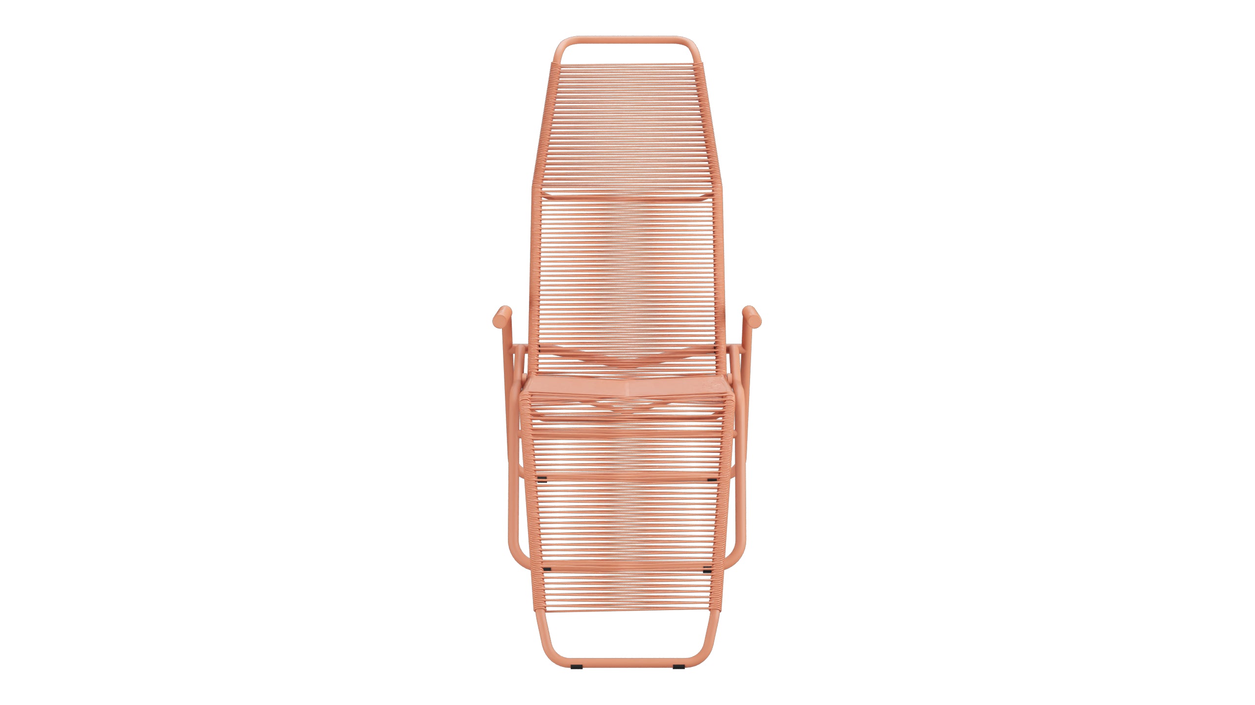 Liege Brissago Spaghetti in Pastellterracotta präsentiert im Onlineshop von KAQTU Design AG. Liegestuhl ist von Schaffner