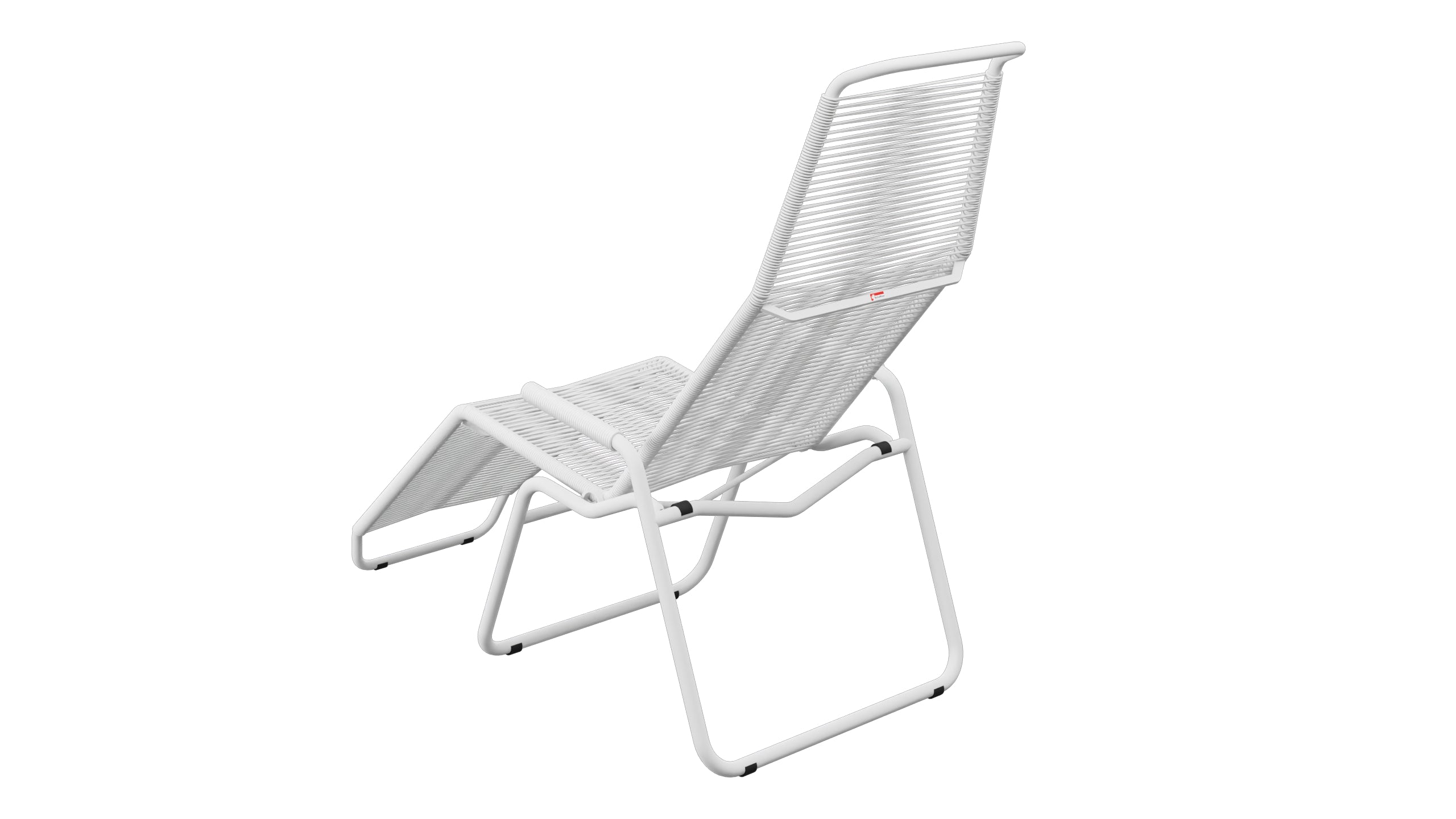 Liege Brissago Spaghetti in Weiss präsentiert im Onlineshop von KAQTU Design AG. Liegestuhl ist von Schaffner