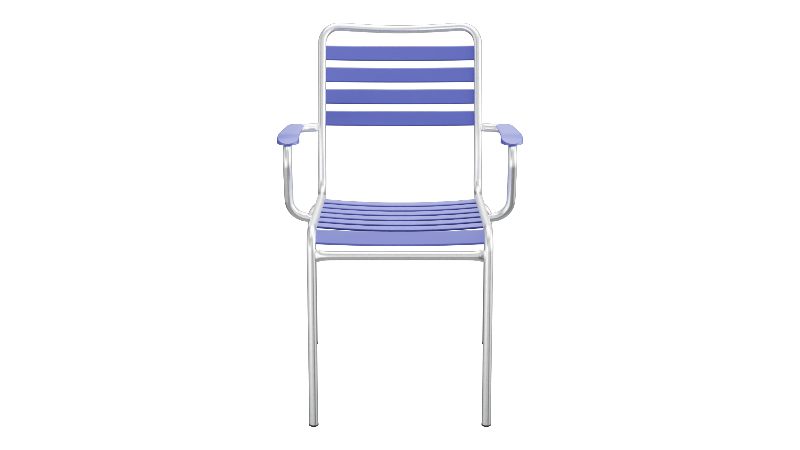 Rigi Lättli-Gartenstuhl mit Armlehne in Blau präsentiert im Onlineshop von KAQTU Design AG. Gartenstuhl mit Armlehnen ist von Schaffner
