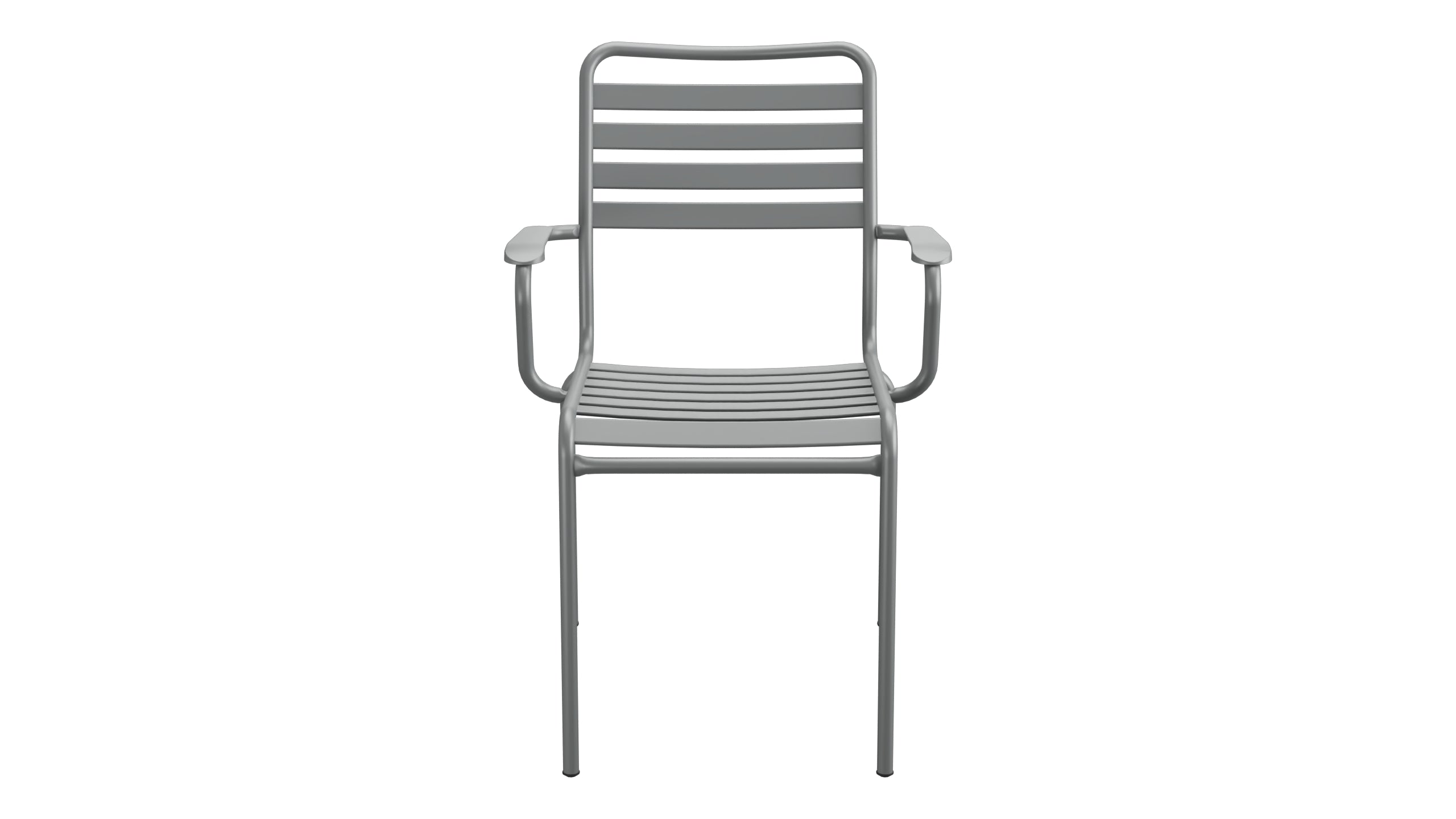 Rigi Lättli-Gartenstuhl mit Armlehne in Graphit präsentiert im Onlineshop von KAQTU Design AG. Gartenstuhl mit Armlehnen ist von Schaffner