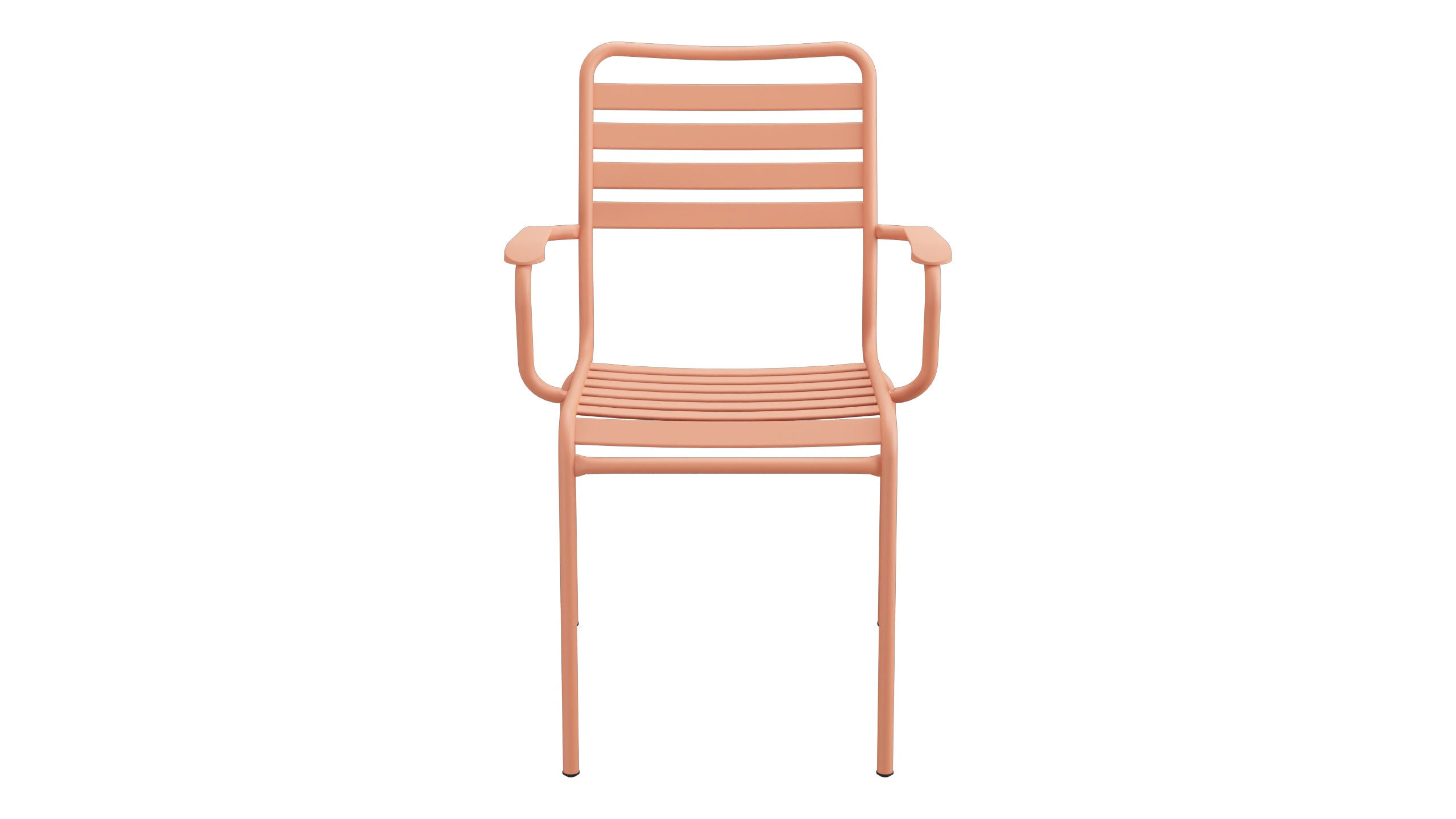 Rigi Lättli-Gartenstuhl mit Armlehne in Pastellterracotta präsentiert im Onlineshop von KAQTU Design AG. Gartenstuhl mit Armlehnen ist von Schaffner