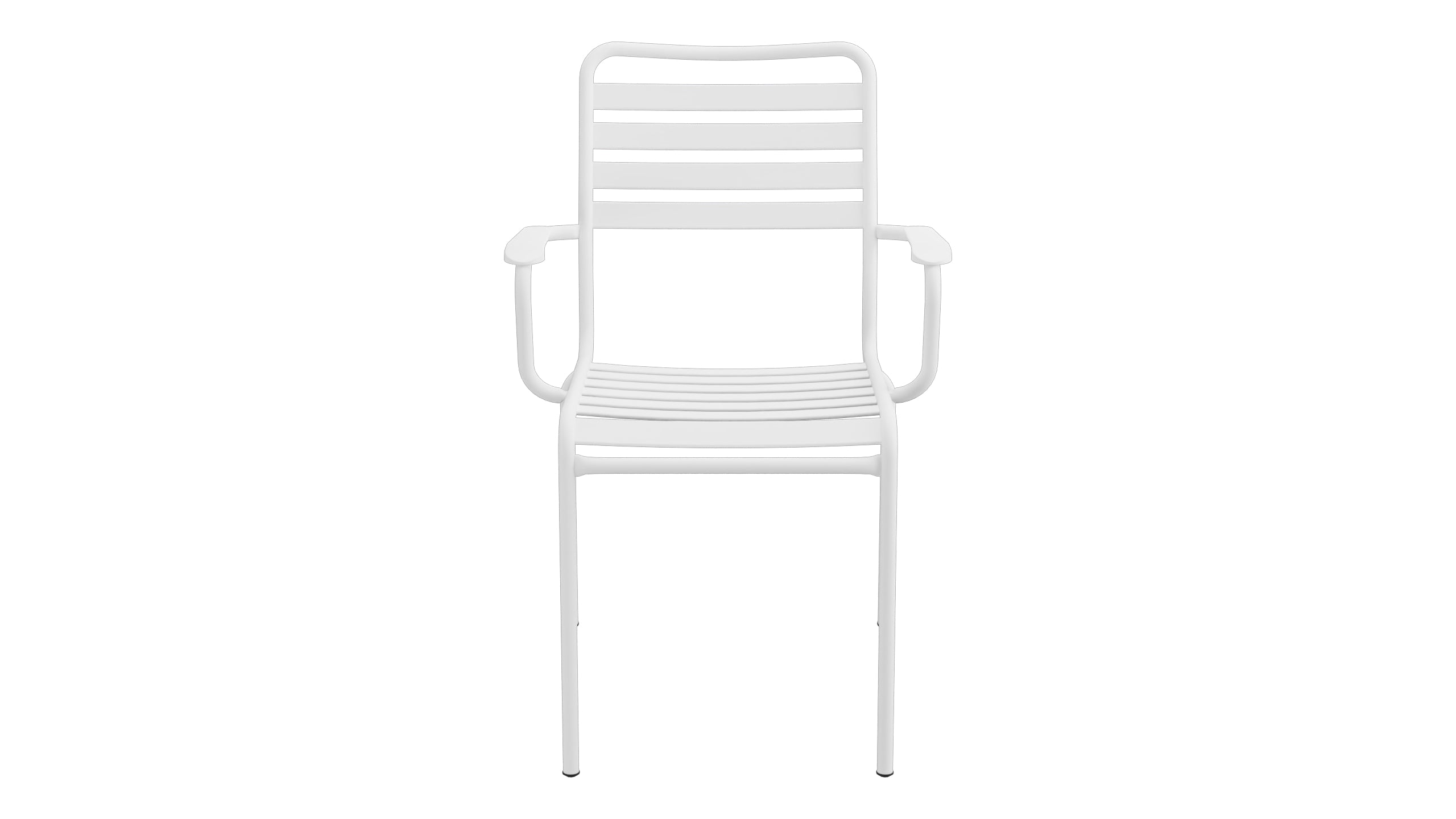 Rigi Lättli-Gartenstuhl mit Armlehne in Weiss präsentiert im Onlineshop von KAQTU Design AG. Gartenstuhl mit Armlehnen ist von Schaffner