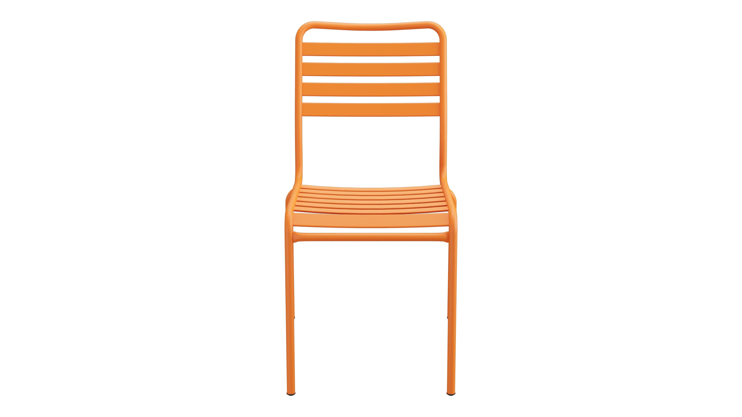 Rigi Lättli-Gartenstuhl ohne Armlehne in Orange präsentiert im Onlineshop von KAQTU Design AG. Gartenstuhl ist von Schaffner