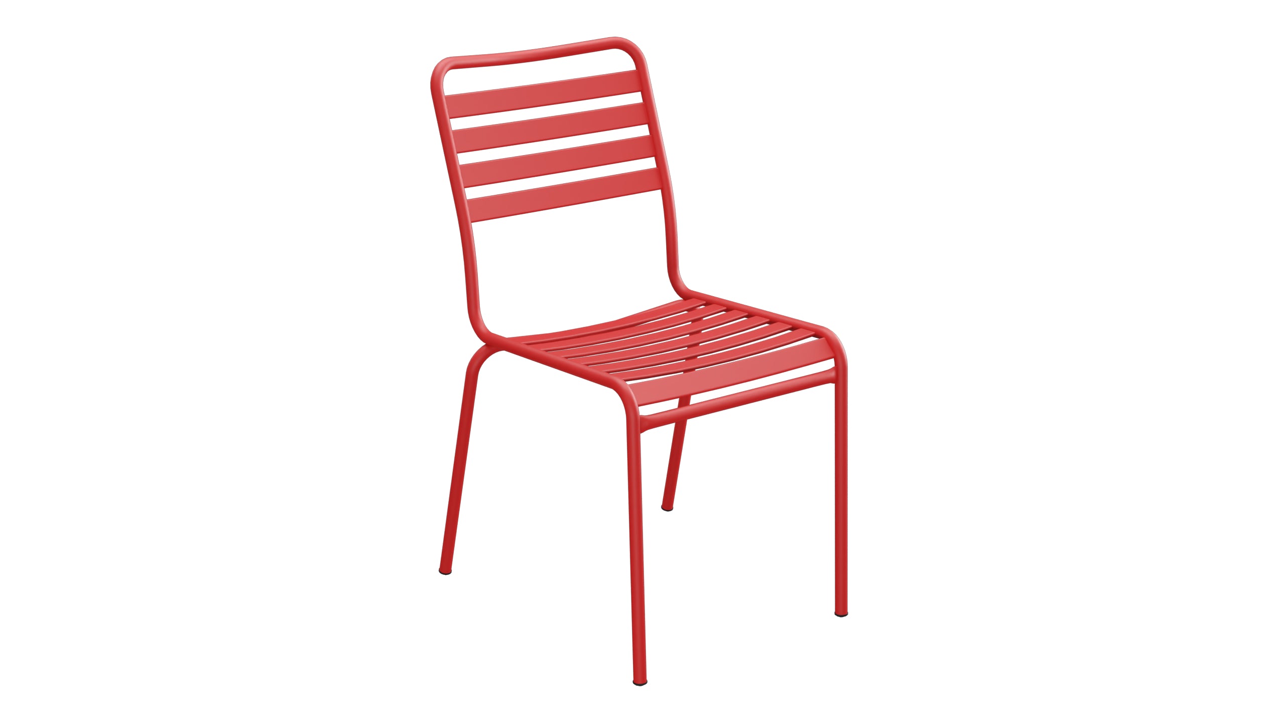 Rigi Lättli-Gartenstuhl ohne Armlehne in Rot präsentiert im Onlineshop von KAQTU Design AG. Gartenstuhl ist von Schaffner
