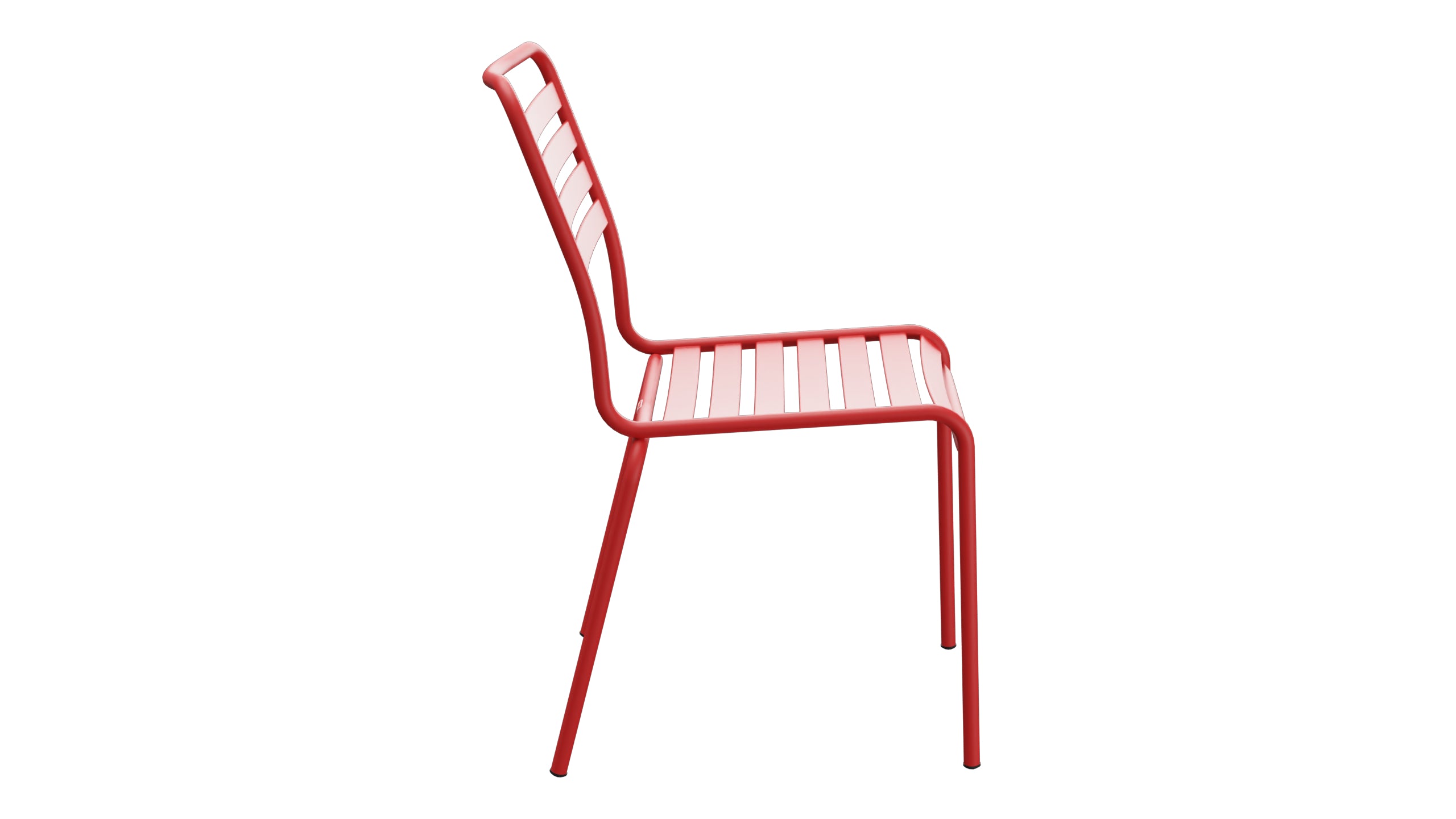 Rigi Lättli-Gartenstuhl ohne Armlehne in Rot präsentiert im Onlineshop von KAQTU Design AG. Gartenstuhl ist von Schaffner
