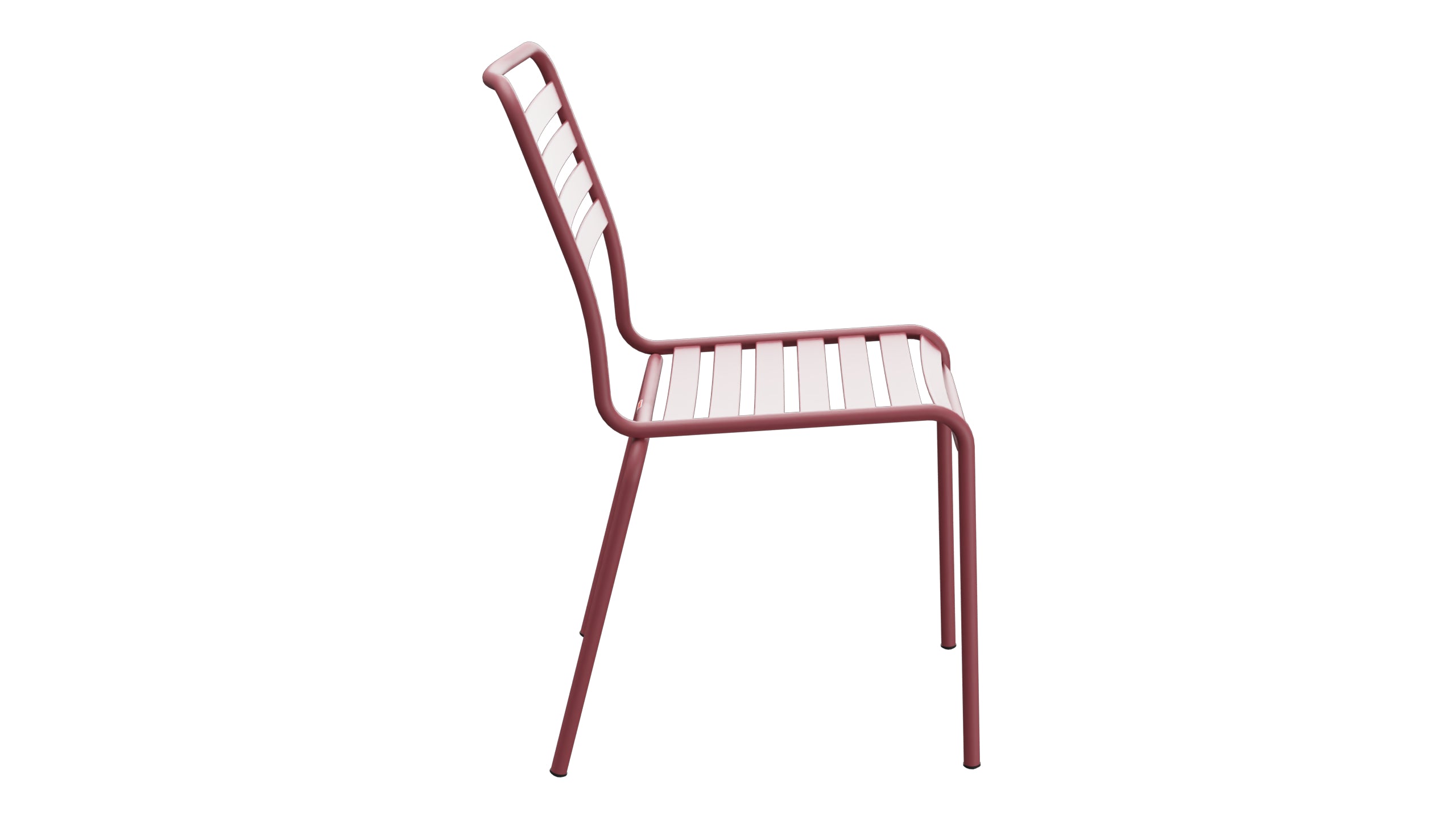 Rigi Lättli-Gartenstuhl ohne Armlehne in Bordeaux präsentiert im Onlineshop von KAQTU Design AG. Gartenstuhl ist von Schaffner