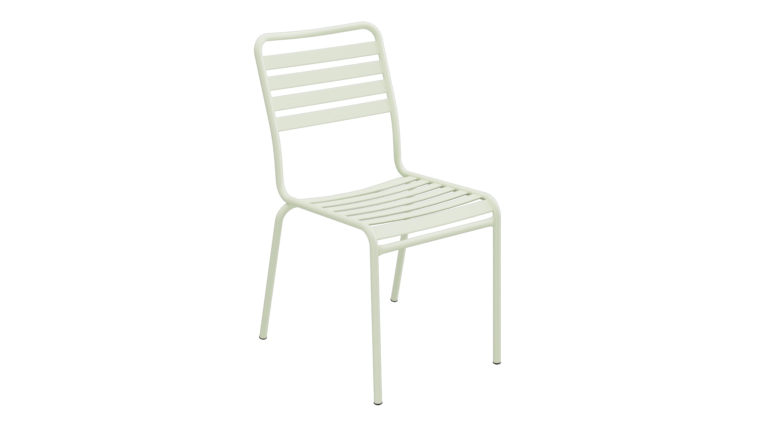 Rigi Lättli-Gartenstuhl ohne Armlehne in Pastellgrün präsentiert im Onlineshop von KAQTU Design AG. Gartenstuhl ist von Schaffner