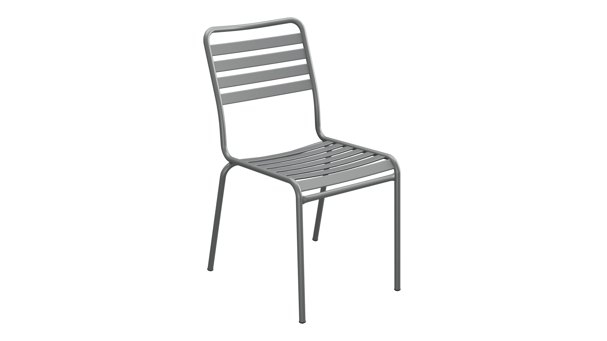 Rigi Lättli-Gartenstuhl ohne Armlehne in Graphit präsentiert im Onlineshop von KAQTU Design AG. Gartenstuhl ist von Schaffner