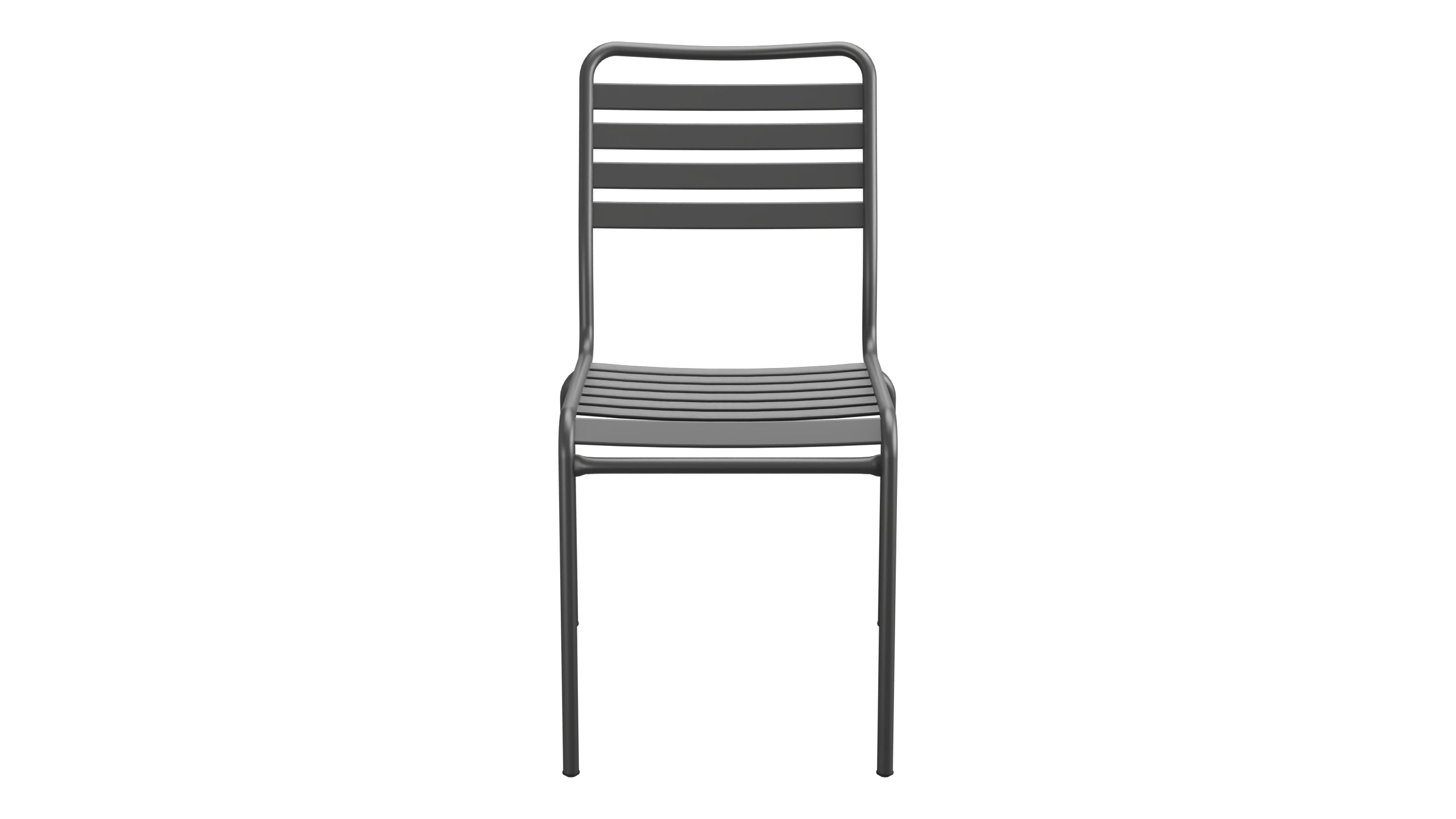 Rigi Lättli-Gartenstuhl ohne Armlehne in Anthrazit präsentiert im Onlineshop von KAQTU Design AG. Gartenstuhl ist von Schaffner