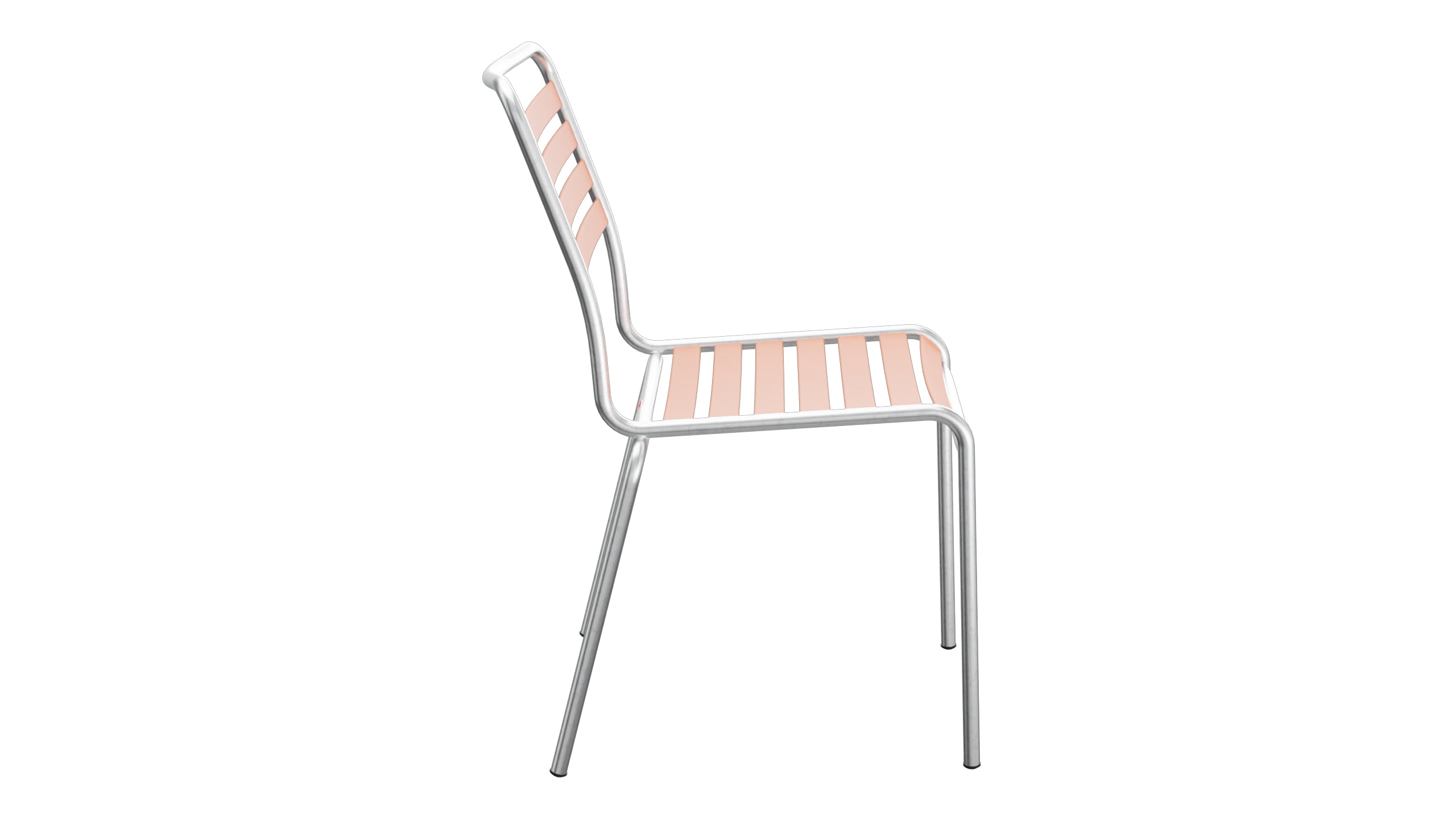 Rigi Lättli-Gartenstuhl ohne Armlehne in Pastellterracotta präsentiert im Onlineshop von KAQTU Design AG. Gartenstuhl ist von Schaffner