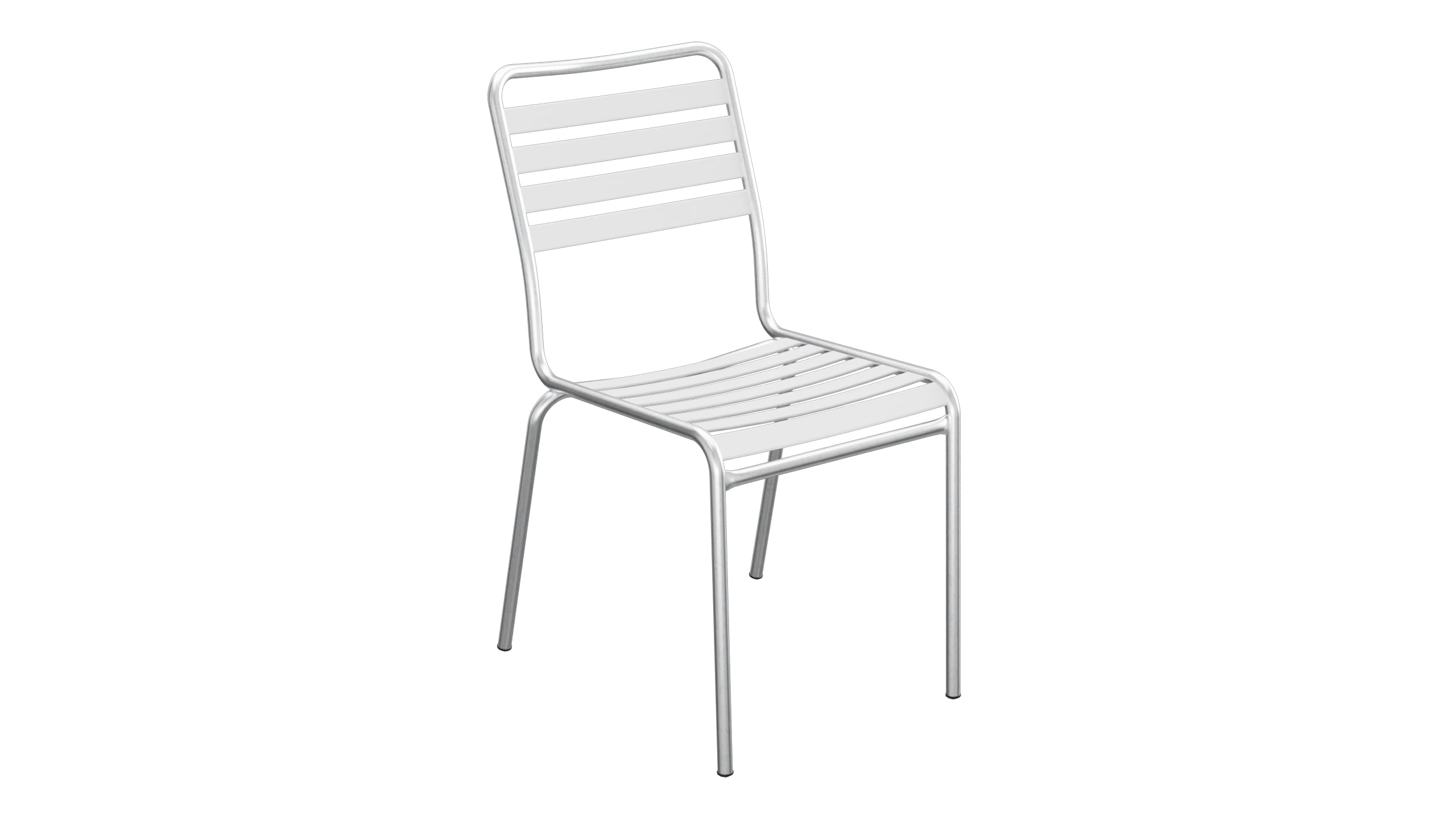 Rigi Lättli-Gartenstuhl ohne Armlehne in Weiss präsentiert im Onlineshop von KAQTU Design AG. Gartenstuhl ist von Schaffner