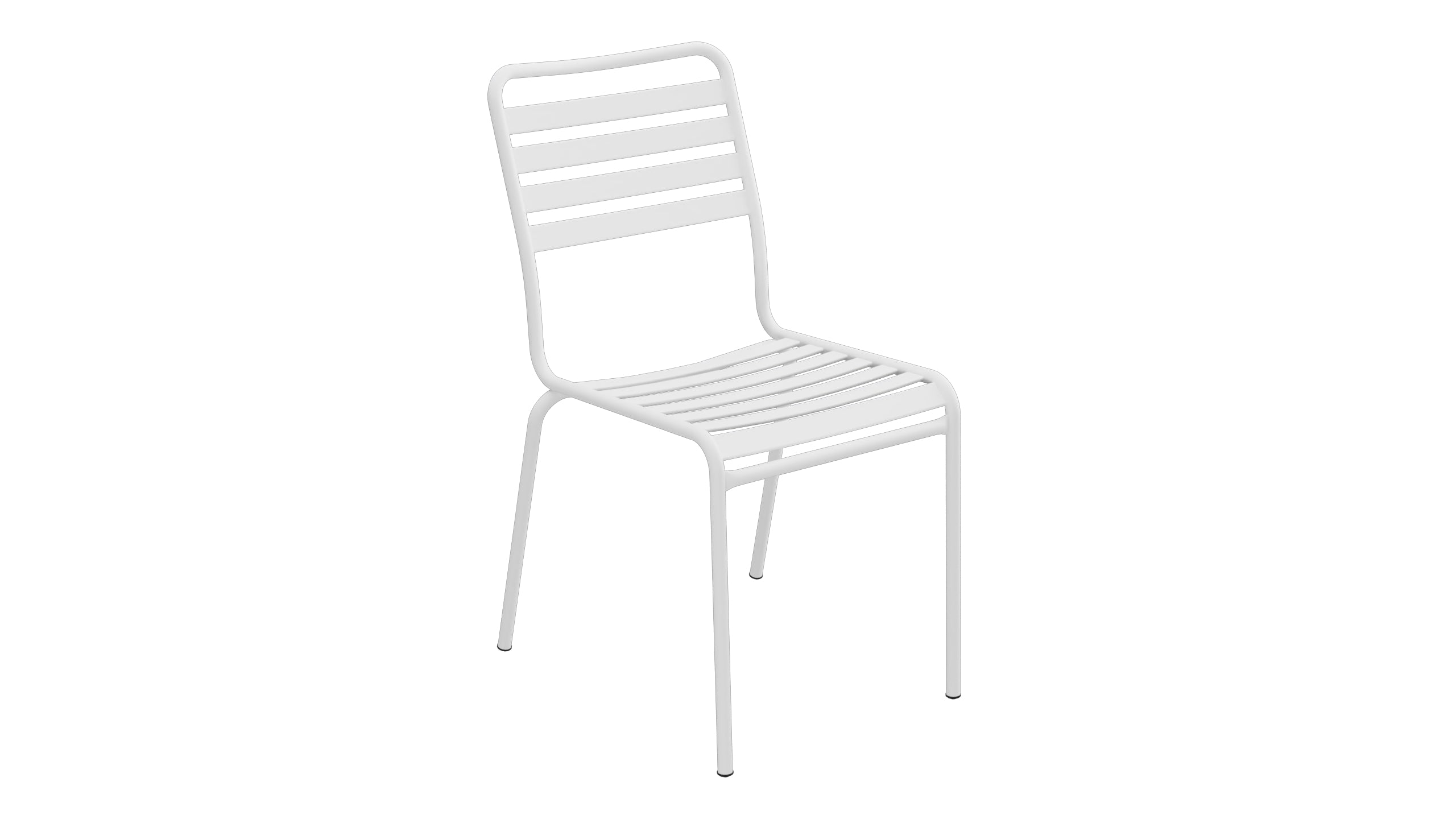 Rigi Lättli-Gartenstuhl ohne Armlehne in Weiss präsentiert im Onlineshop von KAQTU Design AG. Gartenstuhl ist von Schaffner