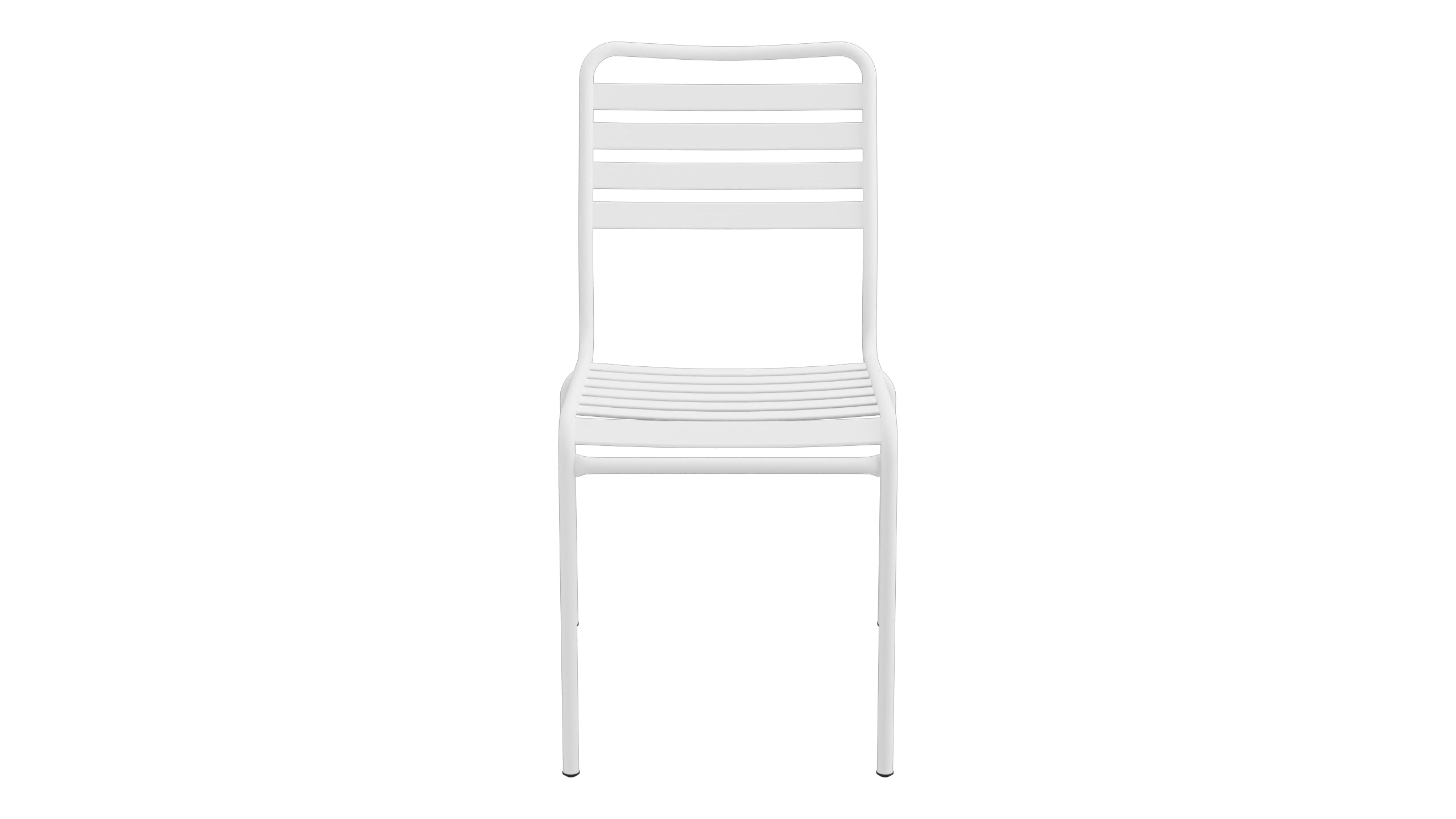 Rigi Lättli-Gartenstuhl ohne Armlehne in Weiss präsentiert im Onlineshop von KAQTU Design AG. Gartenstuhl ist von Schaffner