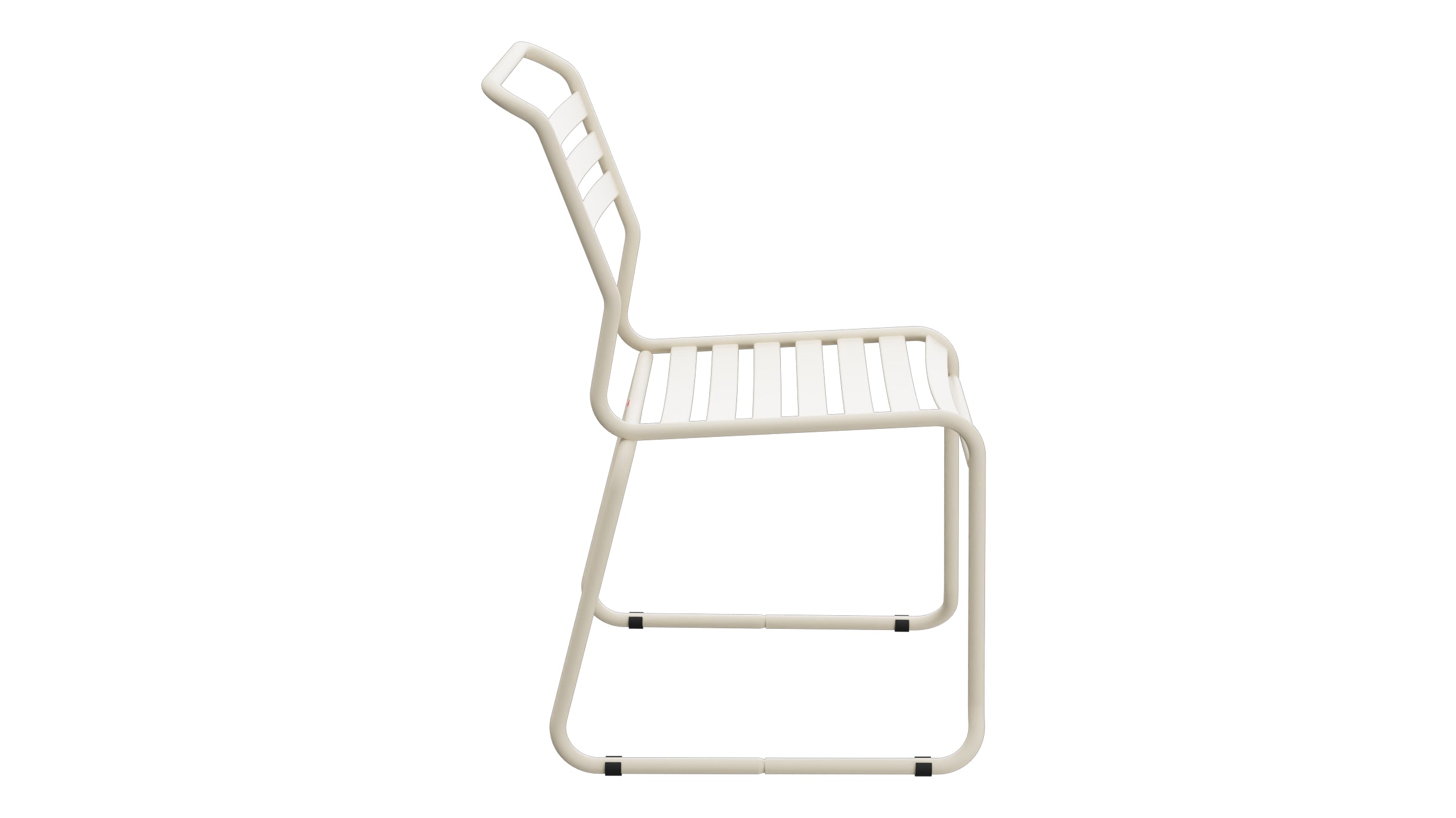 Säntis Lättli-Gartenstuhl ohne Armlehne Kufen in Pastellsand präsentiert im Onlineshop von KAQTU Design AG. Gartenstuhl ist von Schaffner