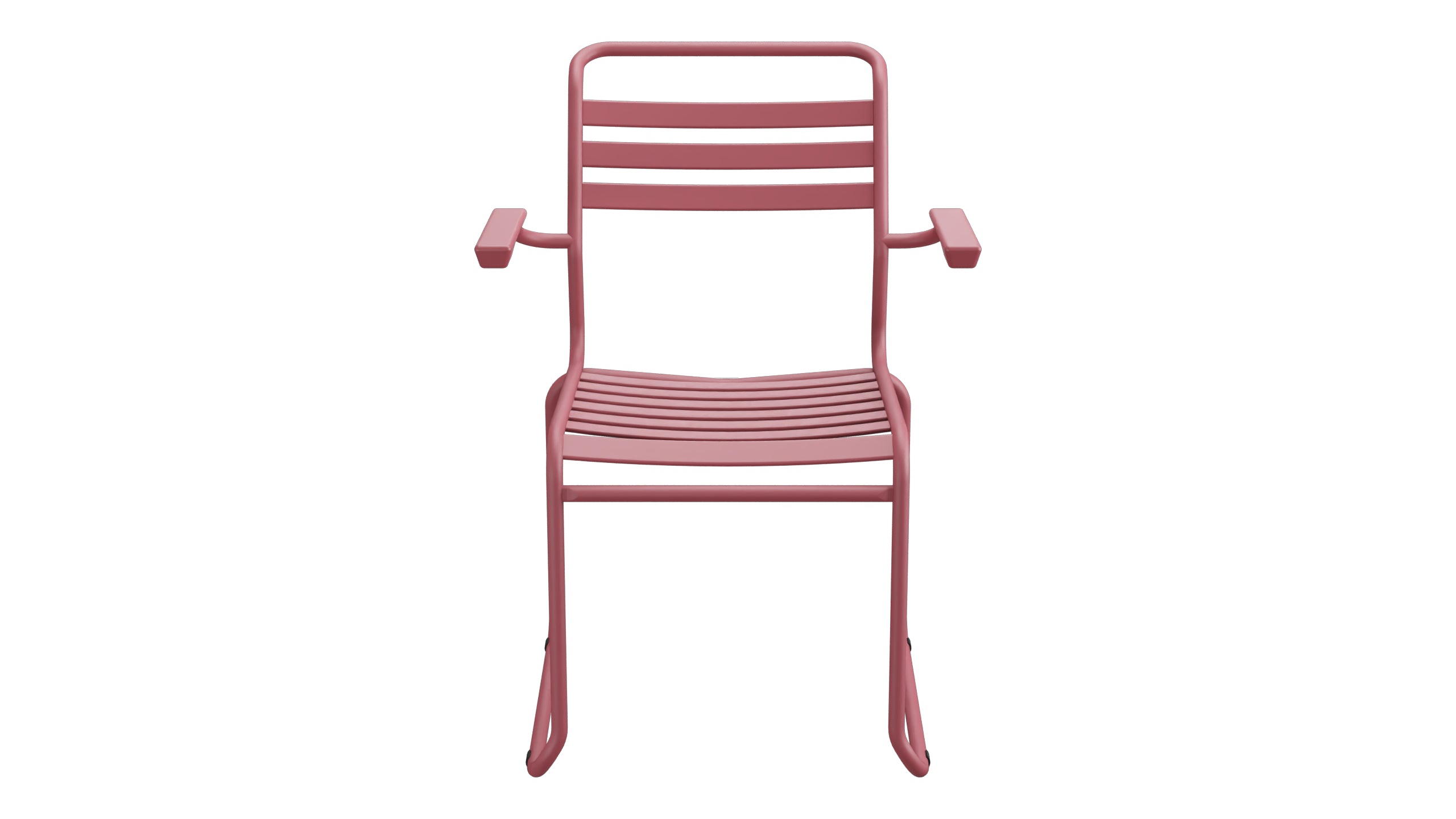 Säntis Lättli-Gartenstuhl mit Armlehne Kufen in Bordeaux präsentiert im Onlineshop von KAQTU Design AG. Gartenstuhl mit Armlehnen ist von Schaffner