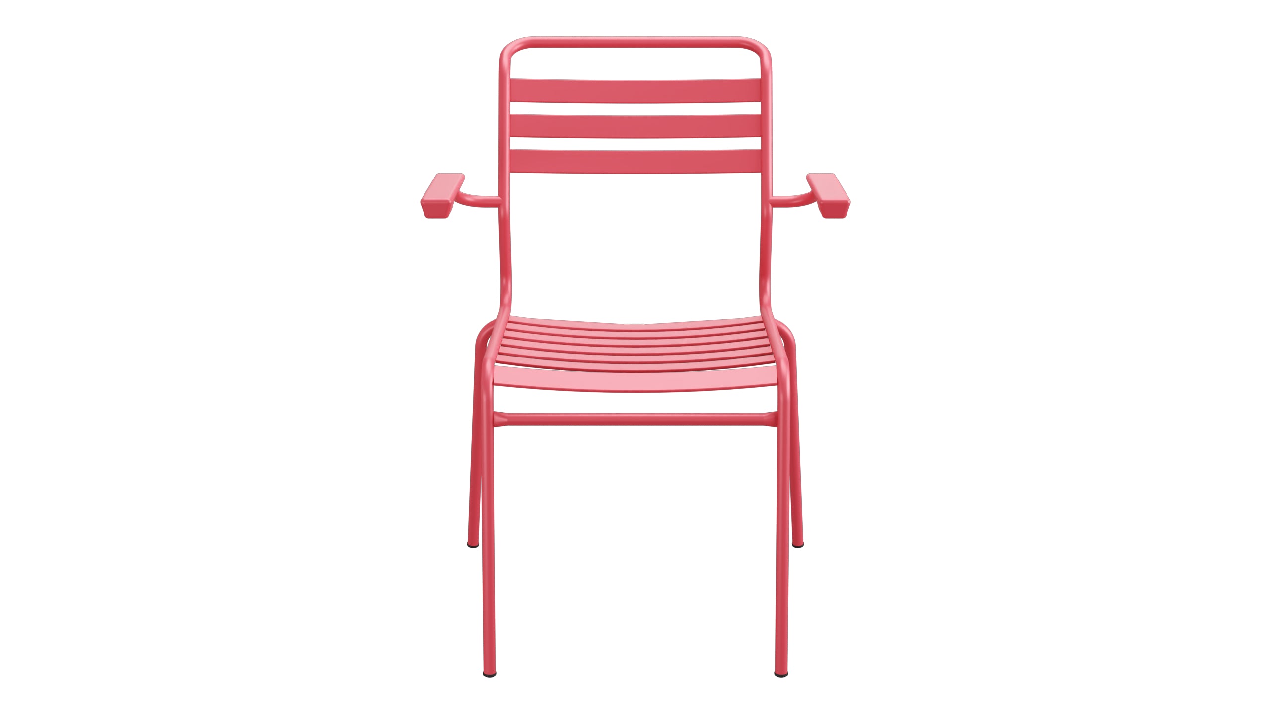 Säntis Lättli-Gartenstuhl mit Armlehne in Ahornrot präsentiert im Onlineshop von KAQTU Design AG. Gartenstuhl mit Armlehnen ist von Schaffner