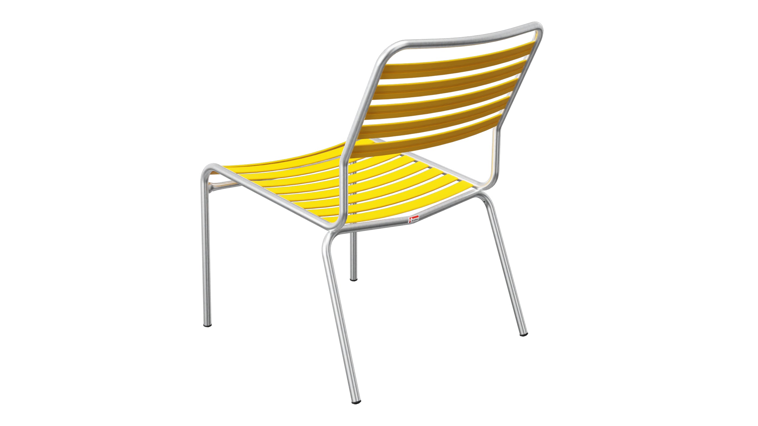 Rigi Lättli-Salonsessel ohne Armlehne in Gelb präsentiert im Onlineshop von KAQTU Design AG. Outdoor-Sessel ist von Schaffner