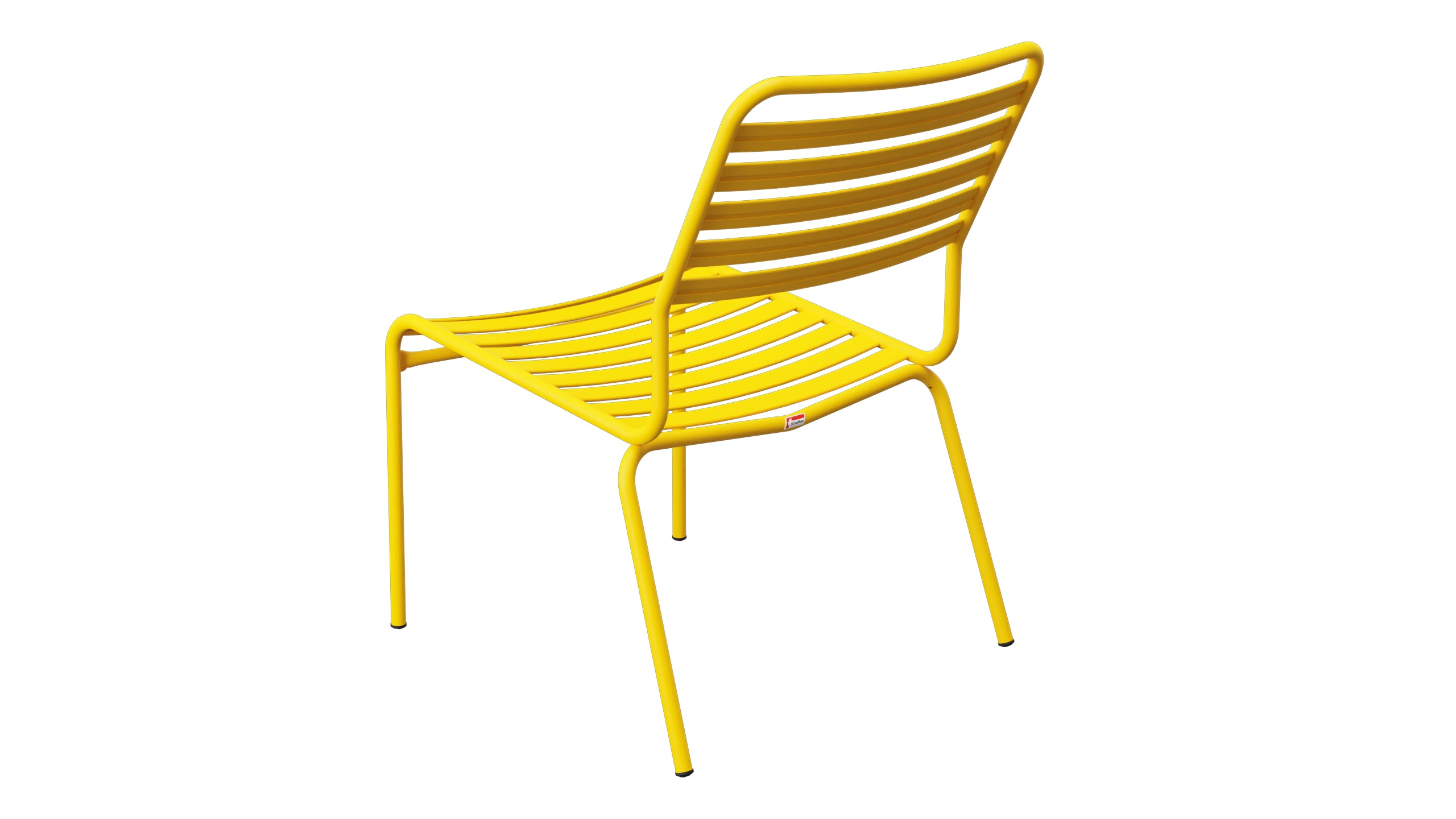 Rigi Lättli-Salonsessel ohne Armlehne in Gelb präsentiert im Onlineshop von KAQTU Design AG. Outdoor-Sessel ist von Schaffner