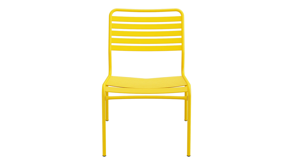 Rigi Lättli-Salonsessel ohne Armlehne in Gelb präsentiert im Onlineshop von KAQTU Design AG. Outdoor-Sessel ist von Schaffner