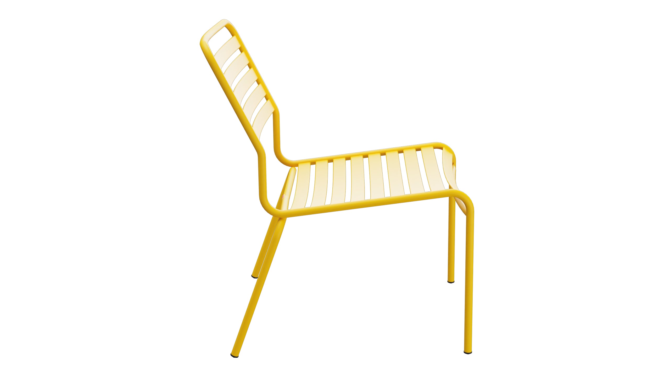 Rigi Lättli-Salonsessel ohne Armlehne in Gelb präsentiert im Onlineshop von KAQTU Design AG. Outdoor-Sessel ist von Schaffner