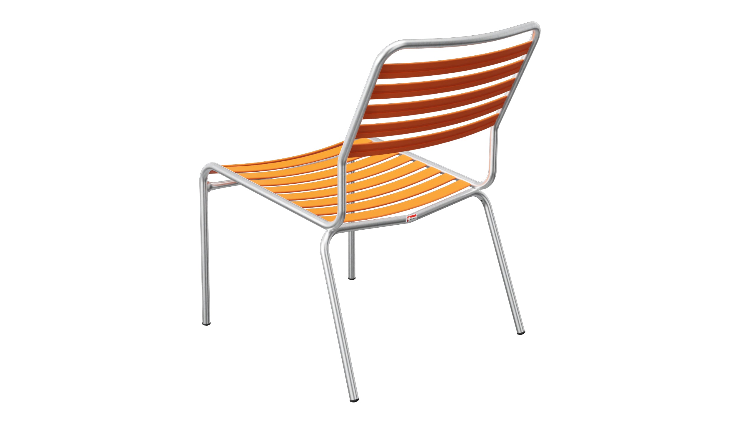 Rigi Lättli-Salonsessel ohne Armlehne in Orange präsentiert im Onlineshop von KAQTU Design AG. Outdoor-Sessel ist von Schaffner