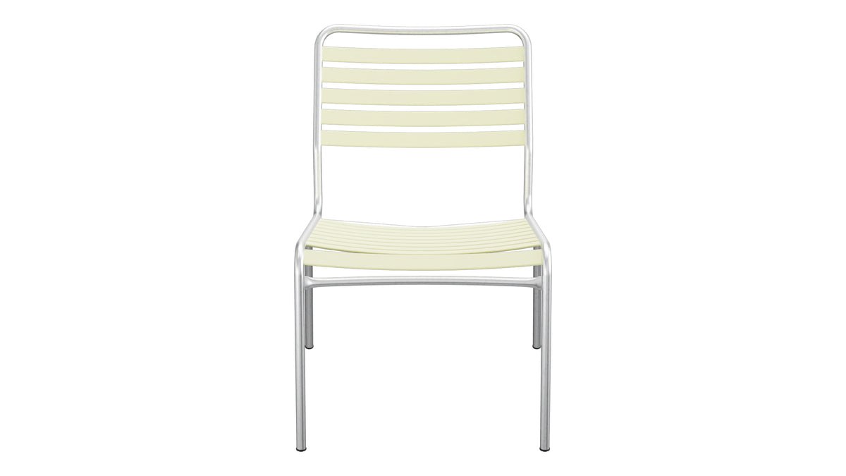 Rigi Lättli-Salonsessel ohne Armlehne in Buchsbaumgelb präsentiert im Onlineshop von KAQTU Design AG. Outdoor-Sessel ist von Schaffner