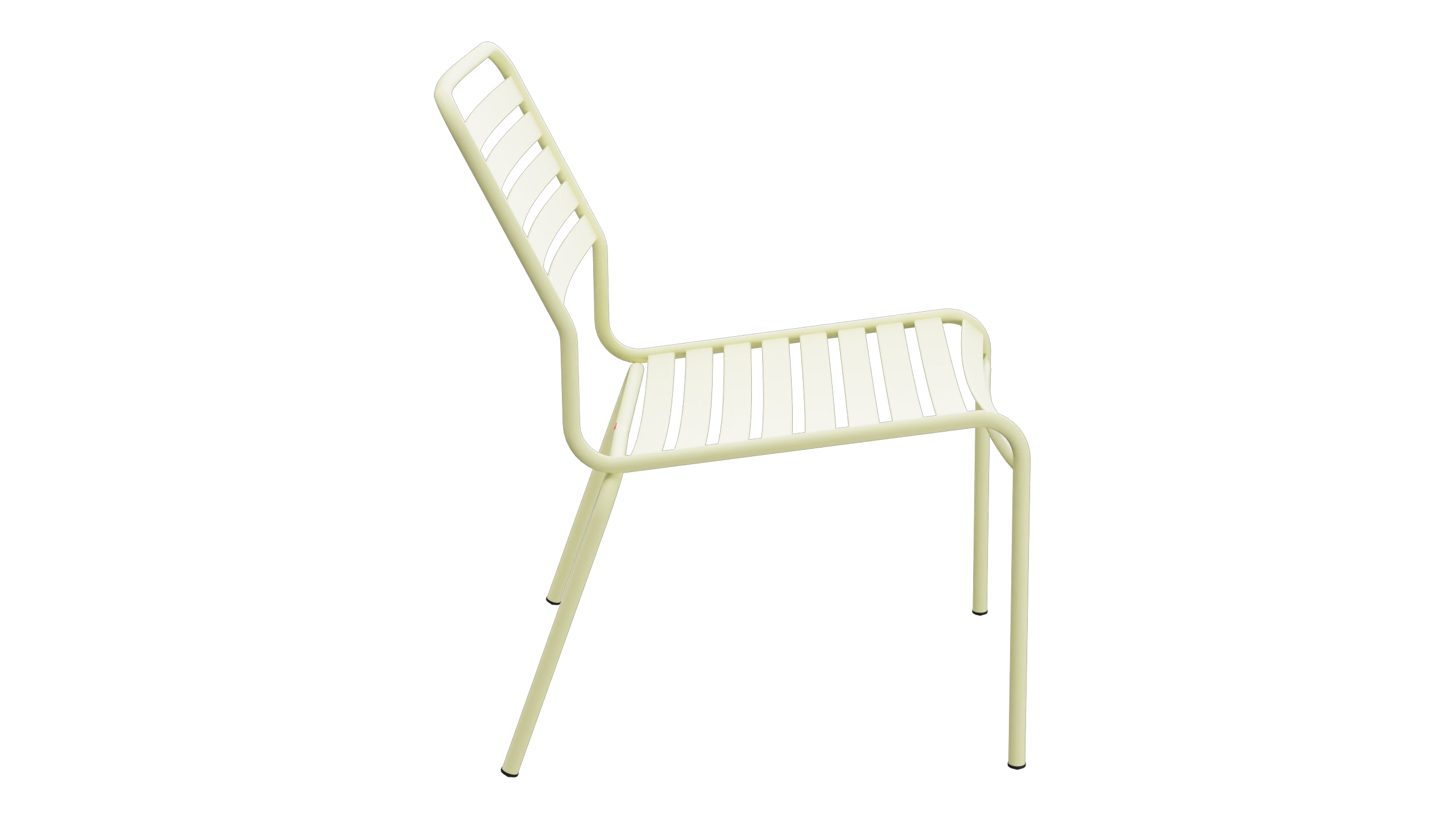 Rigi Lättli-Salonsessel ohne Armlehne in Buchsbaumgelb präsentiert im Onlineshop von KAQTU Design AG. Outdoor-Sessel ist von Schaffner