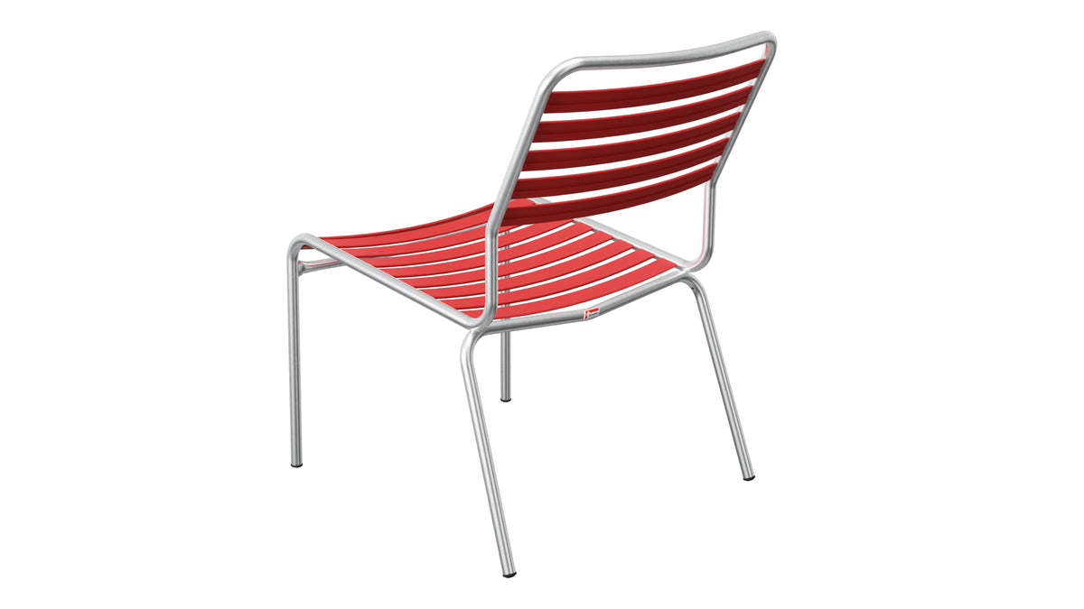 Rigi Lättli-Salonsessel ohne Armlehne in Rot präsentiert im Onlineshop von KAQTU Design AG. Outdoor-Sessel ist von Schaffner