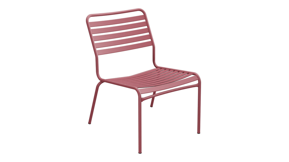 Rigi Lättli-Salonsessel ohne Armlehne in Bordeaux präsentiert im Onlineshop von KAQTU Design AG. Outdoor-Sessel ist von Schaffner