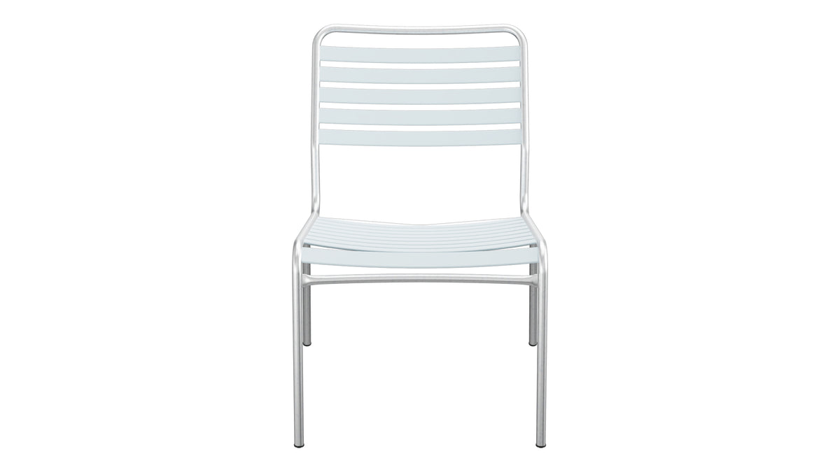 Rigi Lättli-Salonsessel ohne Armlehne in Pastellblau präsentiert im Onlineshop von KAQTU Design AG. Outdoor-Sessel ist von Schaffner