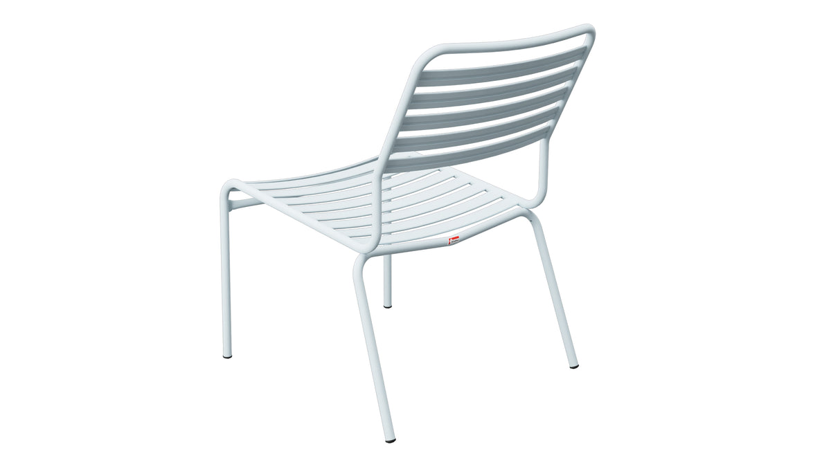 Rigi Lättli-Salonsessel ohne Armlehne in Pastellblau präsentiert im Onlineshop von KAQTU Design AG. Outdoor-Sessel ist von Schaffner