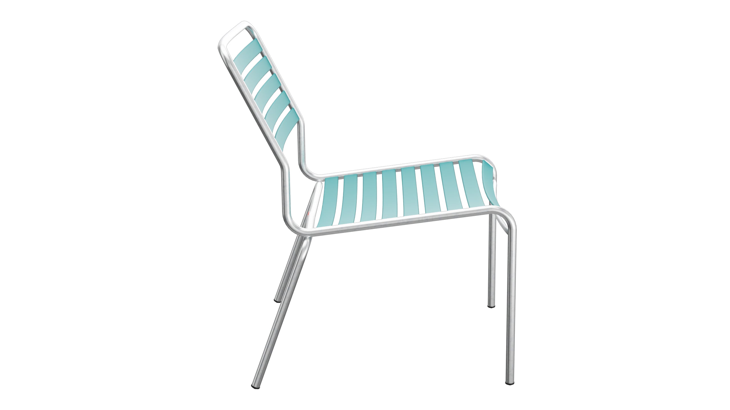 Rigi Lättli-Salonsessel ohne Armlehne in Kaliblau präsentiert im Onlineshop von KAQTU Design AG. Outdoor-Sessel ist von Schaffner